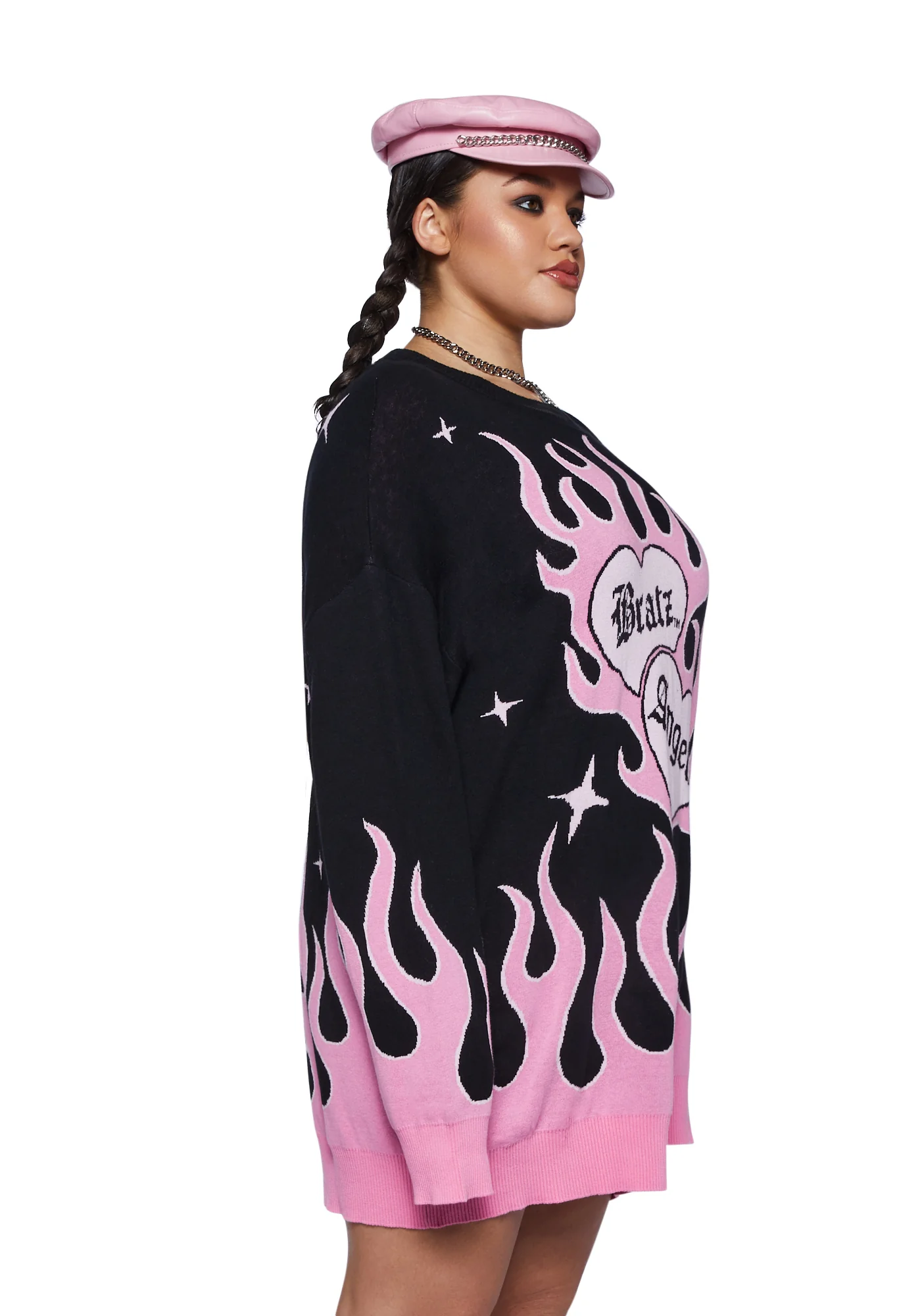 Plus Flame N’ Hotties Oversized Sweater - Image 3