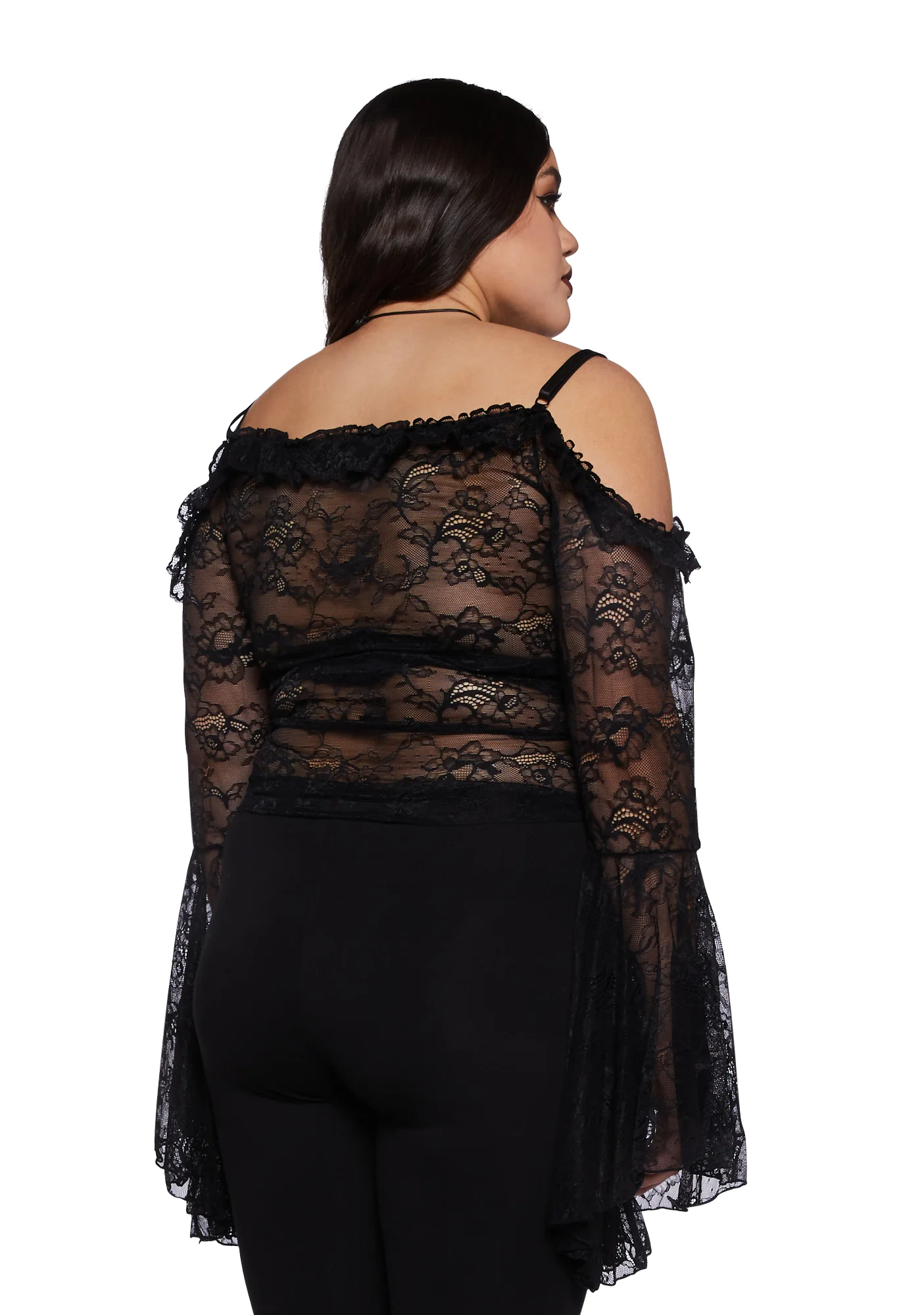 Plus Gothic With Grace Mesh Top - Image 4