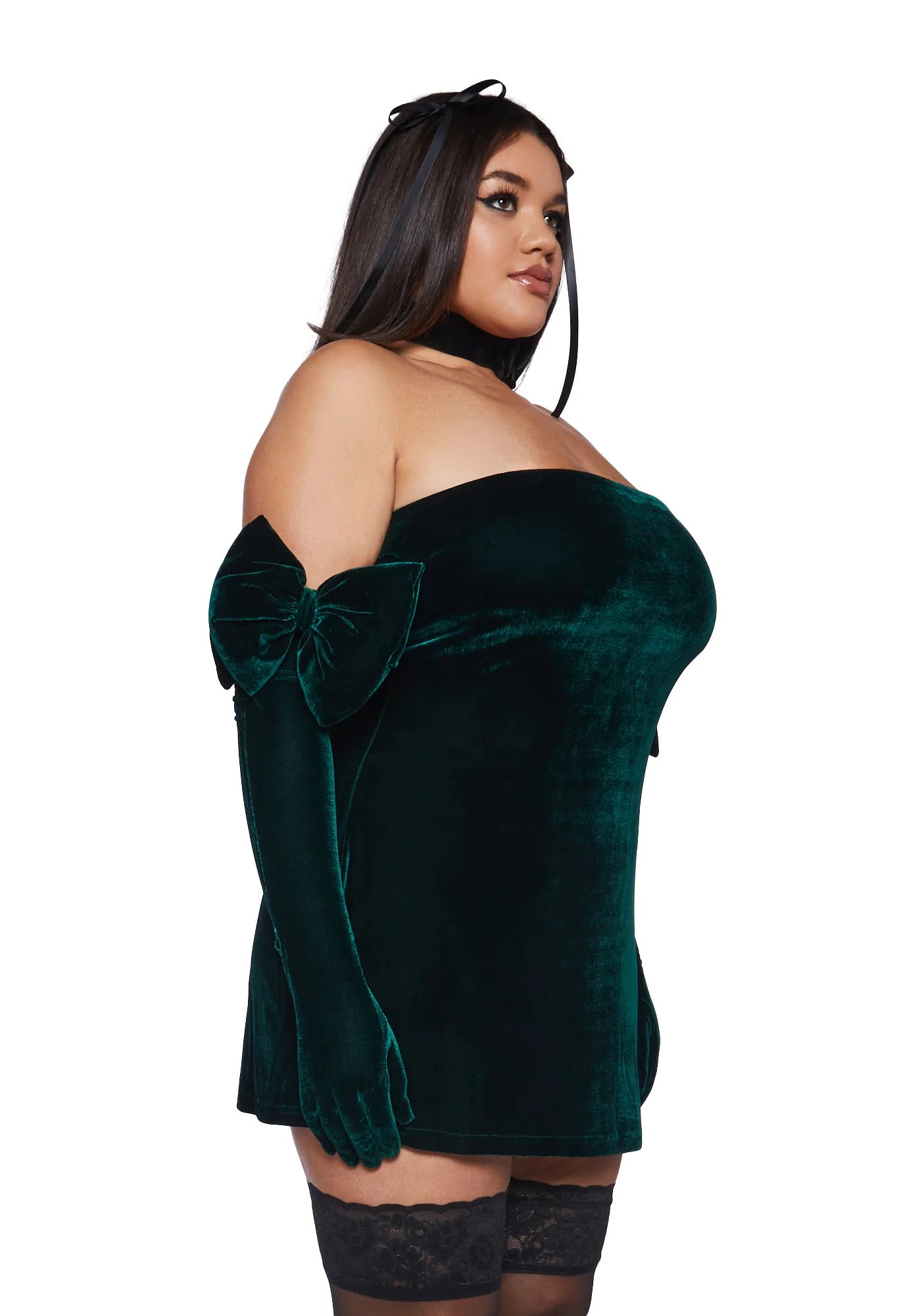 Plus Pretty Perfection Mini Dress Set - Green - Image 3