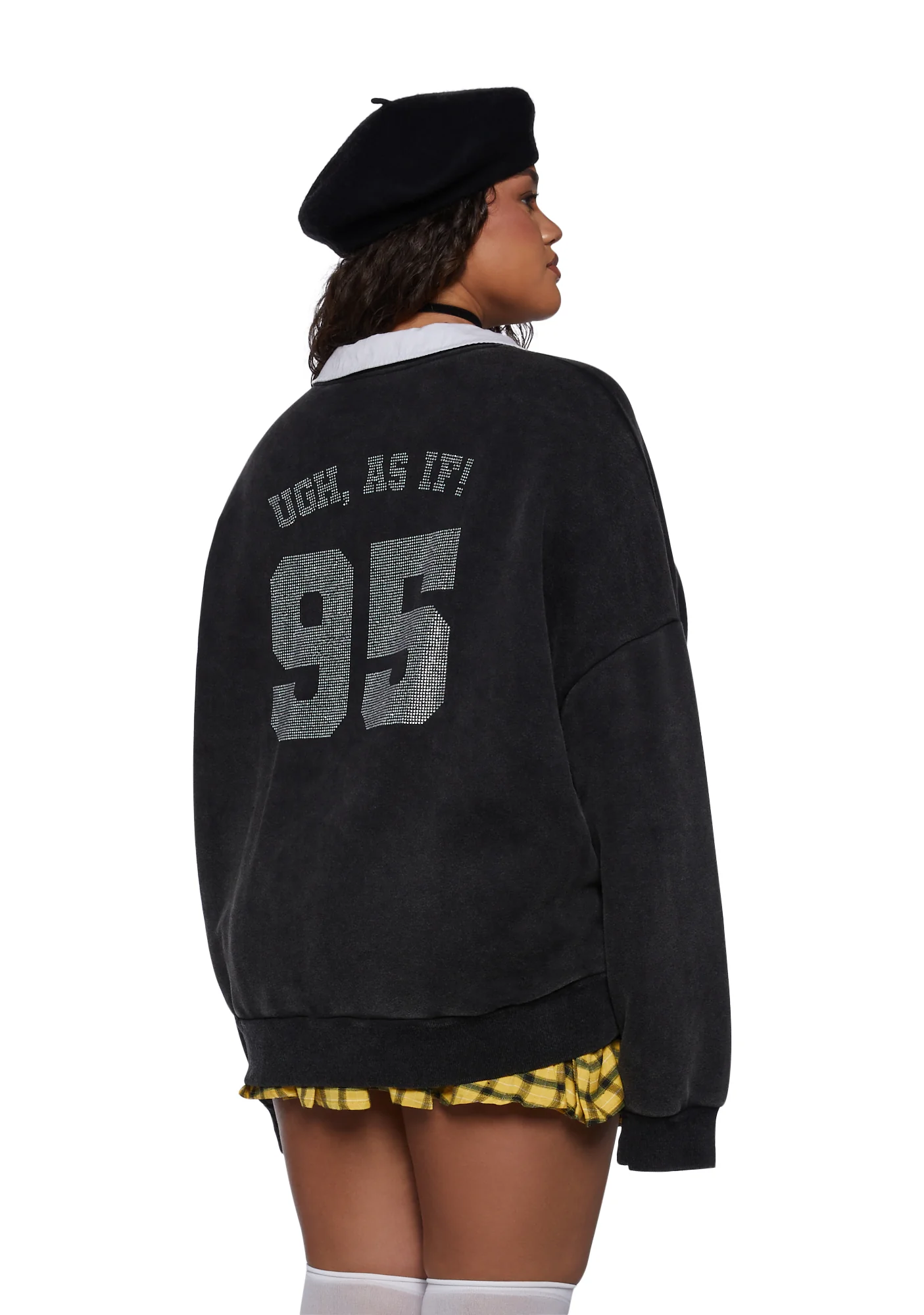 Plus I'll Call You Rhinestone Sweatshirt - Image 4
