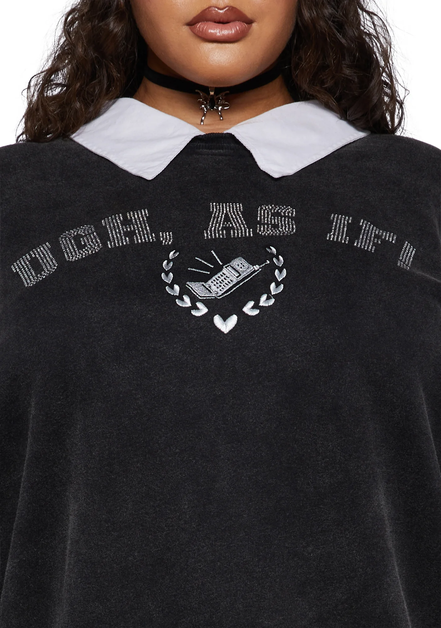 Plus I'll Call You Rhinestone Sweatshirt - Image 5