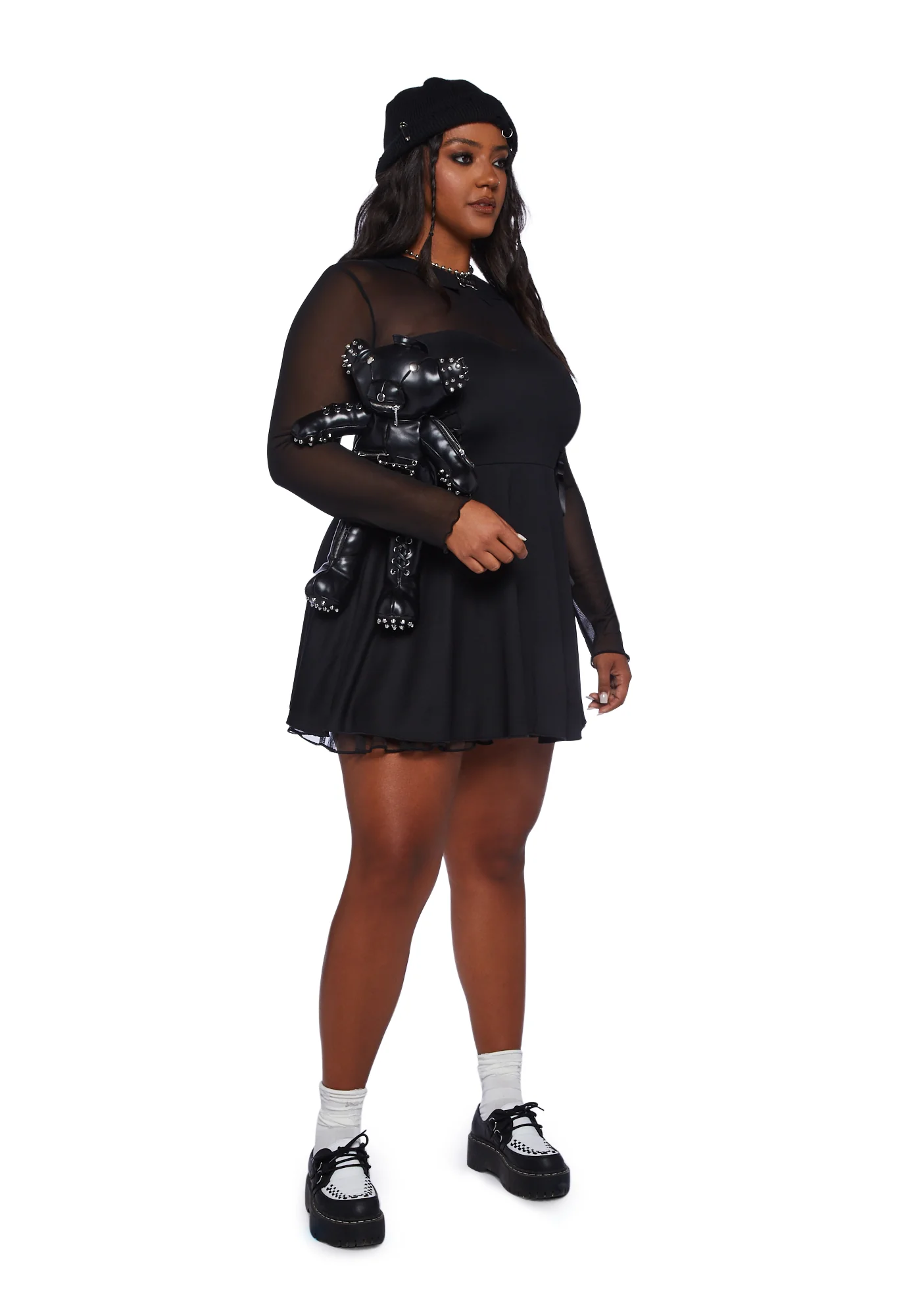 Plus Into The Mists Long Sleeve Dress - Image 2