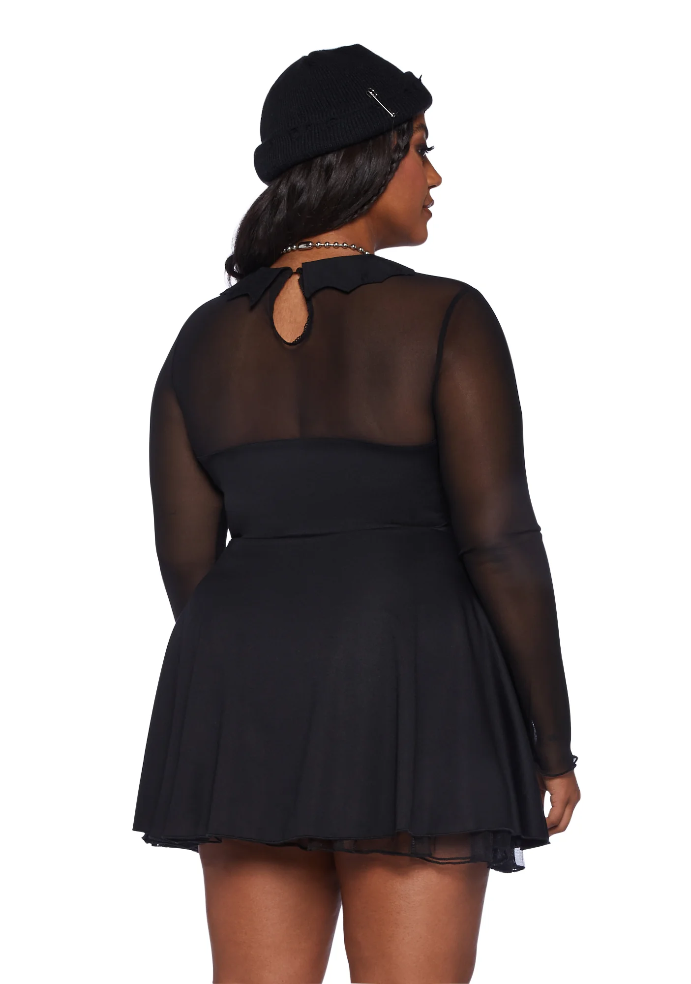 Plus Into The Mists Long Sleeve Dress - Image 4