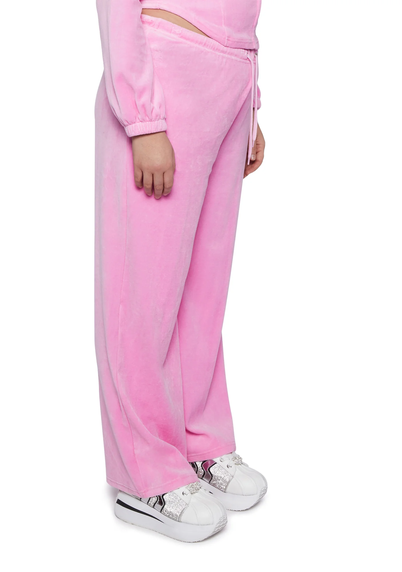 Plus Keep It Glossy Velour Sweatpants - Image 3
