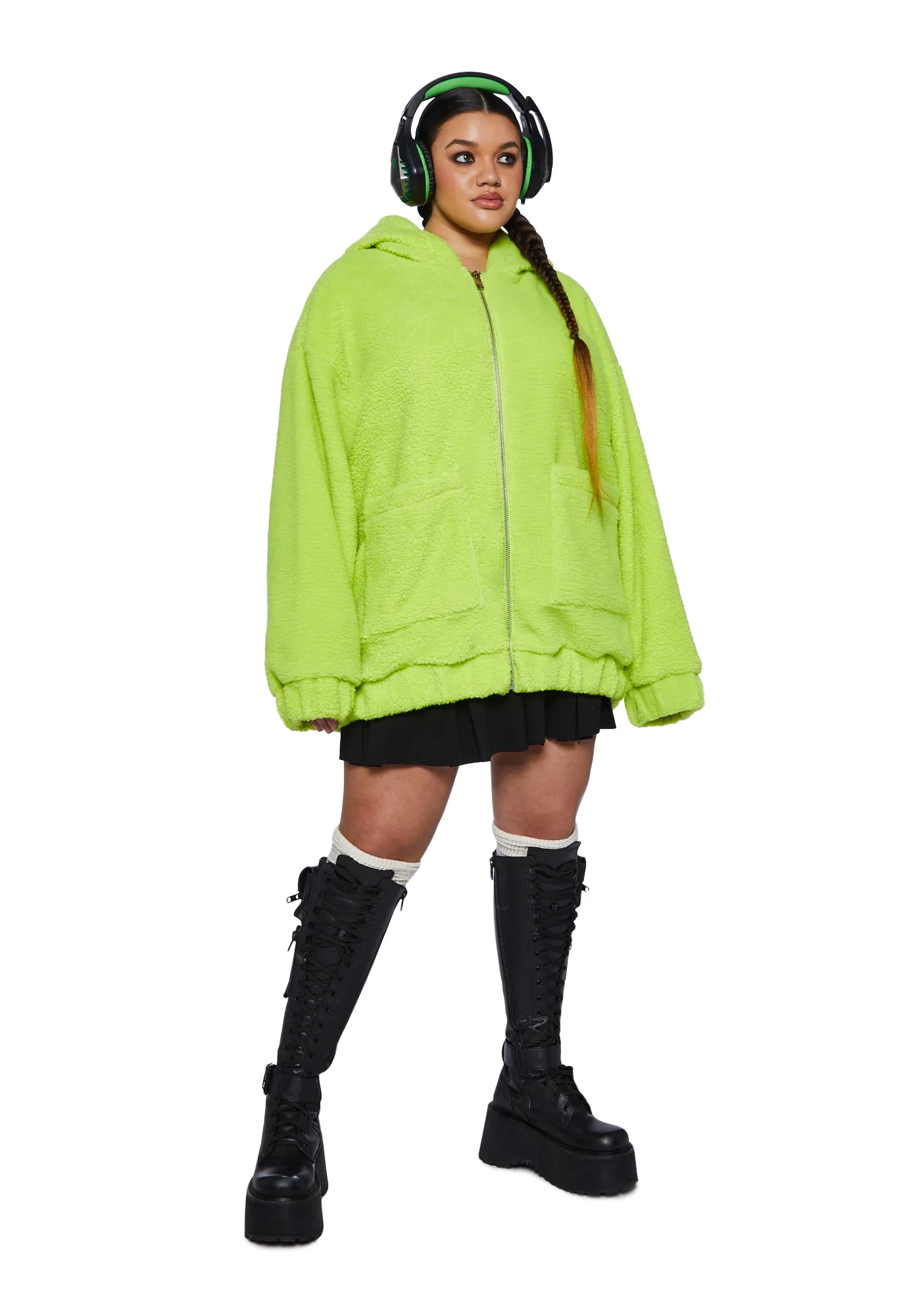 Plus Larger Than Life Reptar Fuzzy Jacket - Image 4
