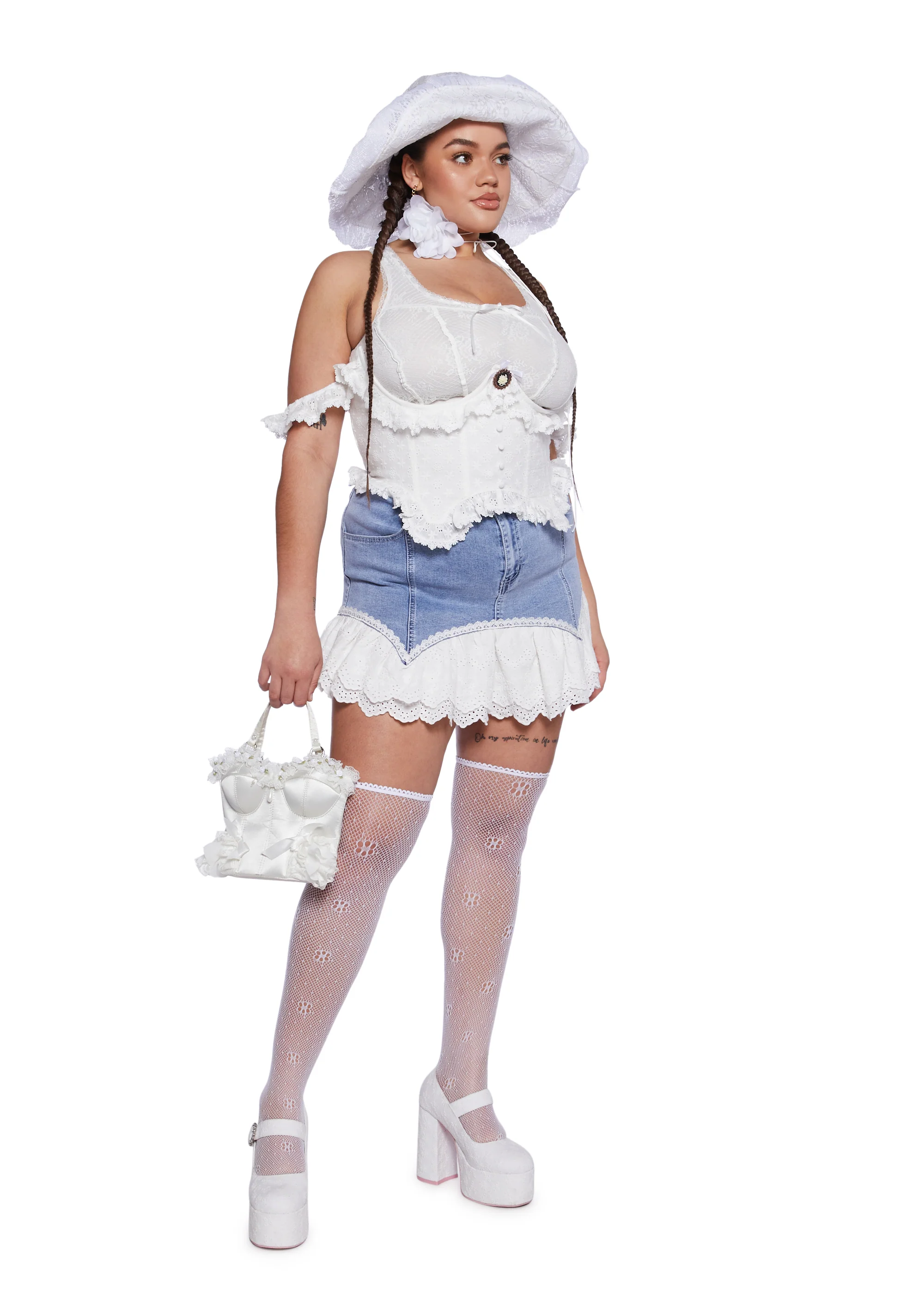 Plus Love Letter Underbust Corset - Image 3