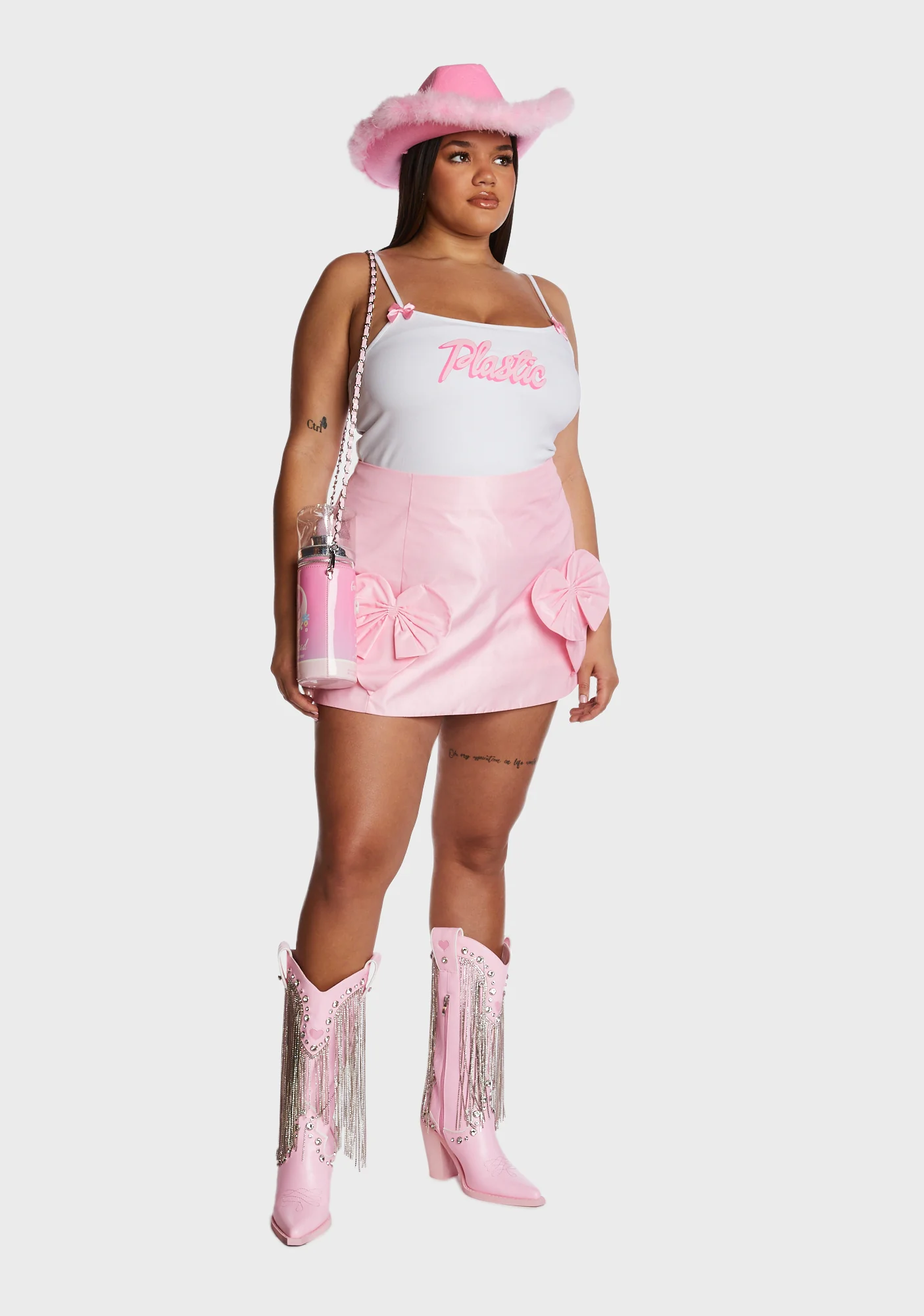 Plus Love Triangle Mini Skirt - Image 2