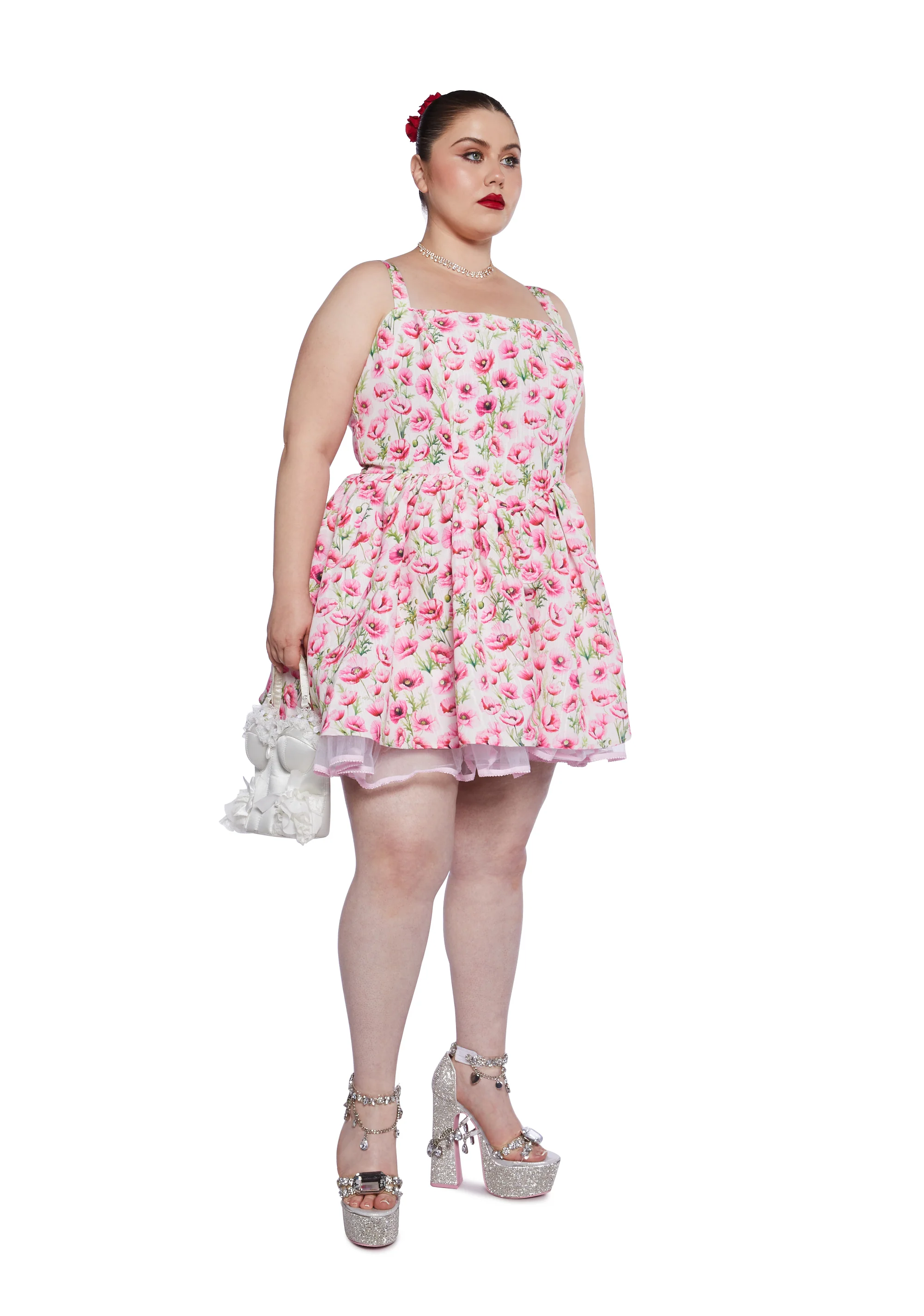 Plus Magic Moves Corset Dress - Floral - Image 2