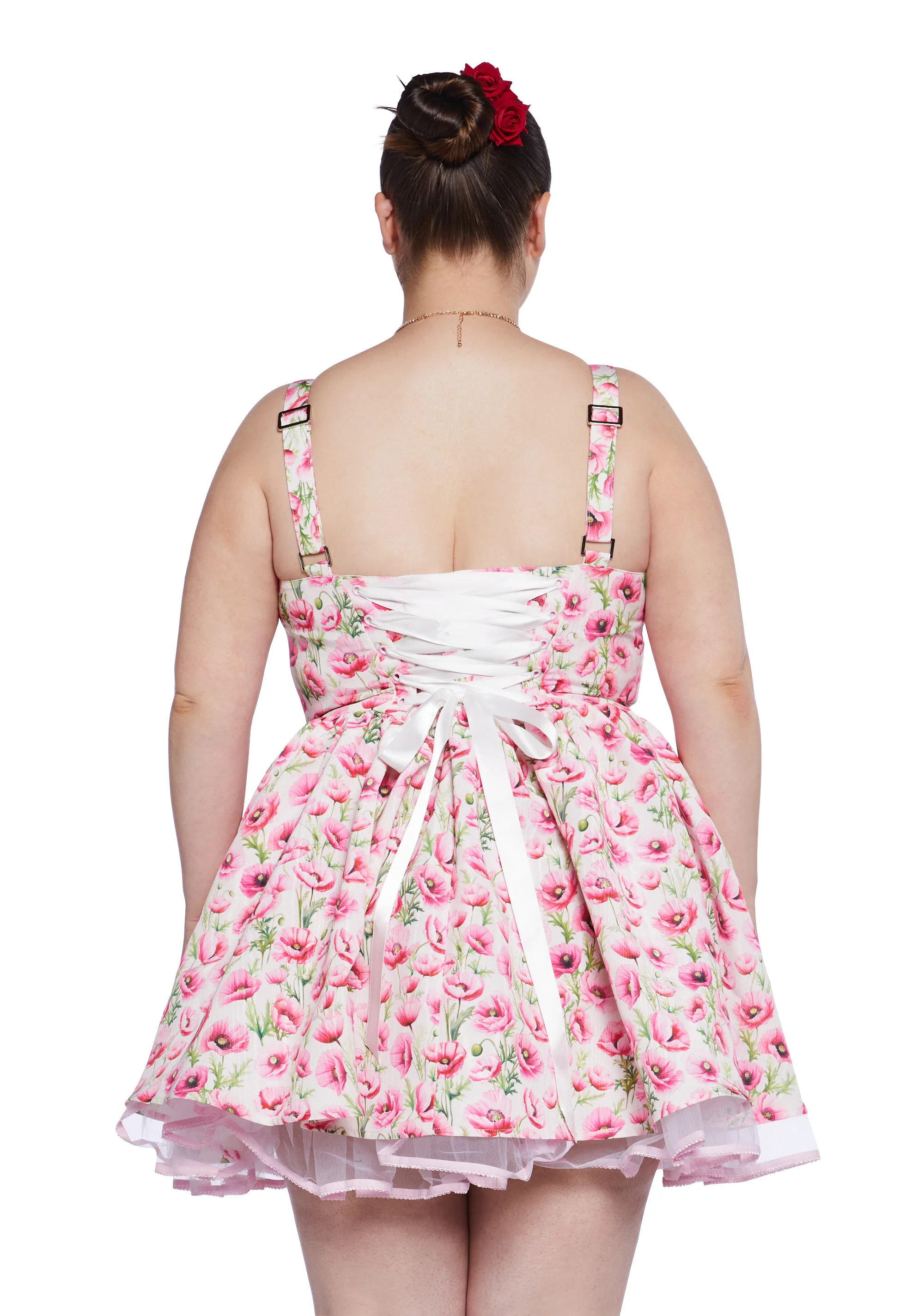 Plus Magic Moves Corset Dress - Floral - Image 5