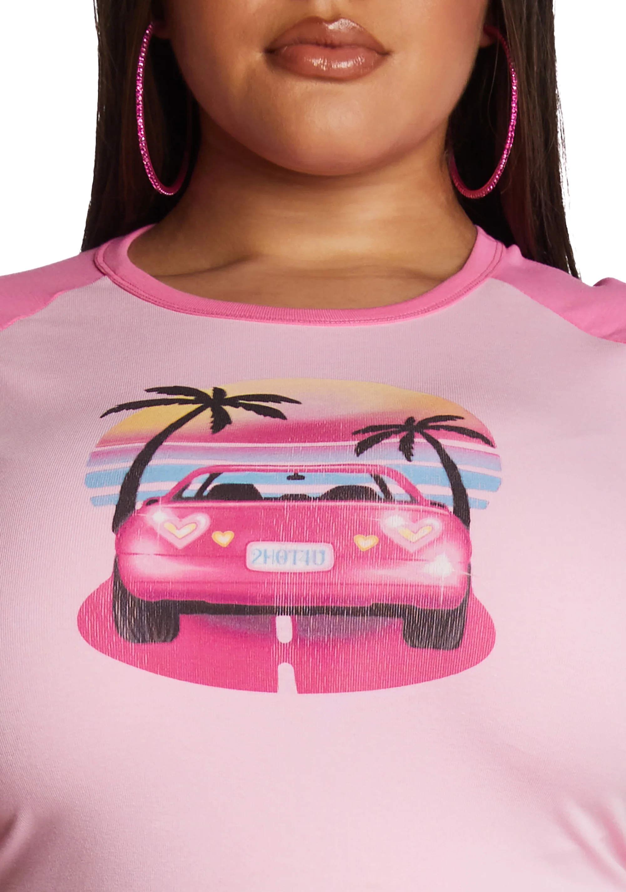 Plus Malibu Dreamin' Baby Tee - Image 3