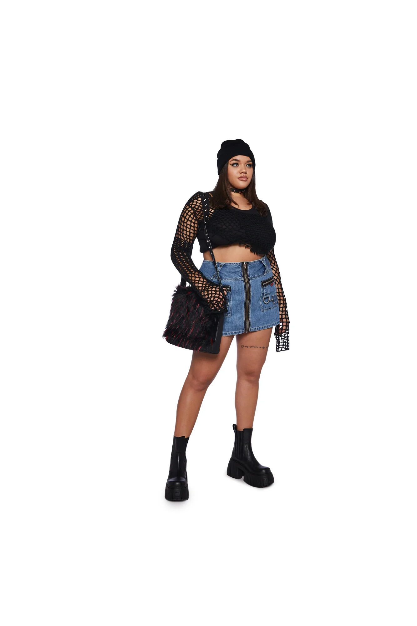 Plus Mega Ring Skirt - Blue - Image 2