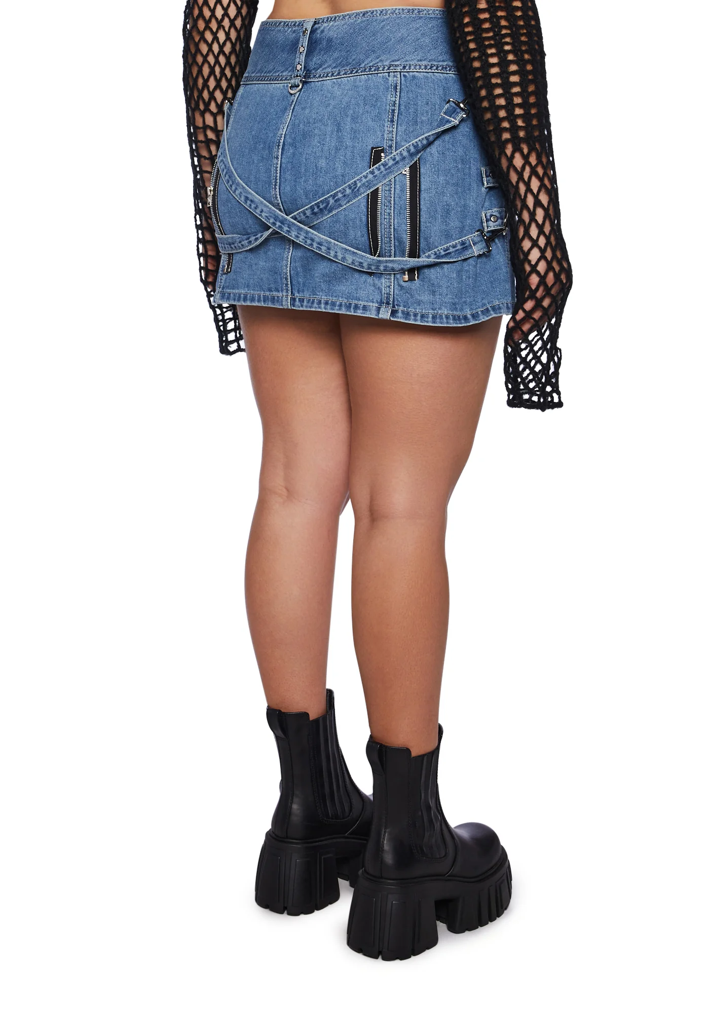 Plus Mega Ring Skirt - Blue - Image 4