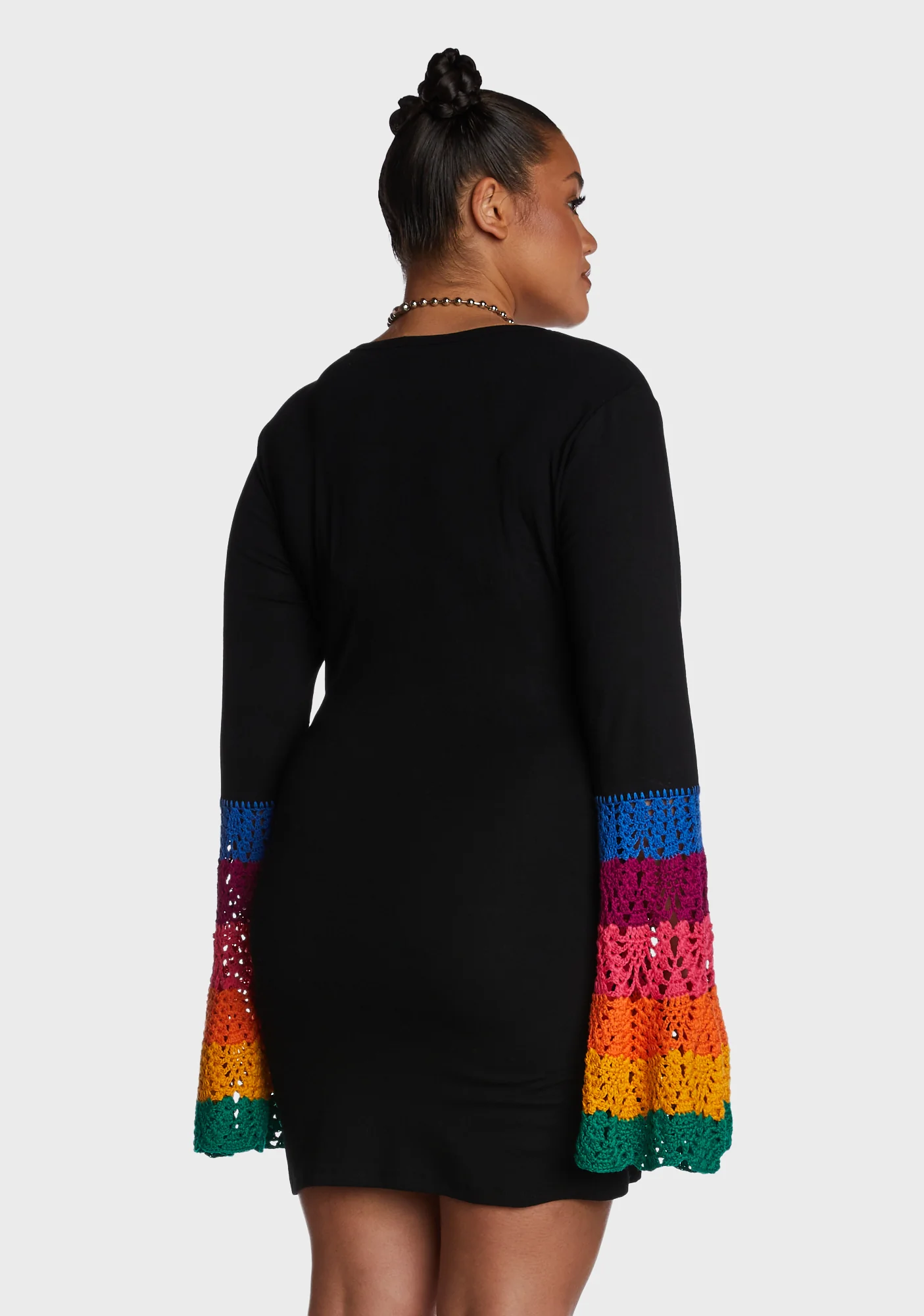 Plus Messing With Magic Bell Sleeve Dress - Image 4