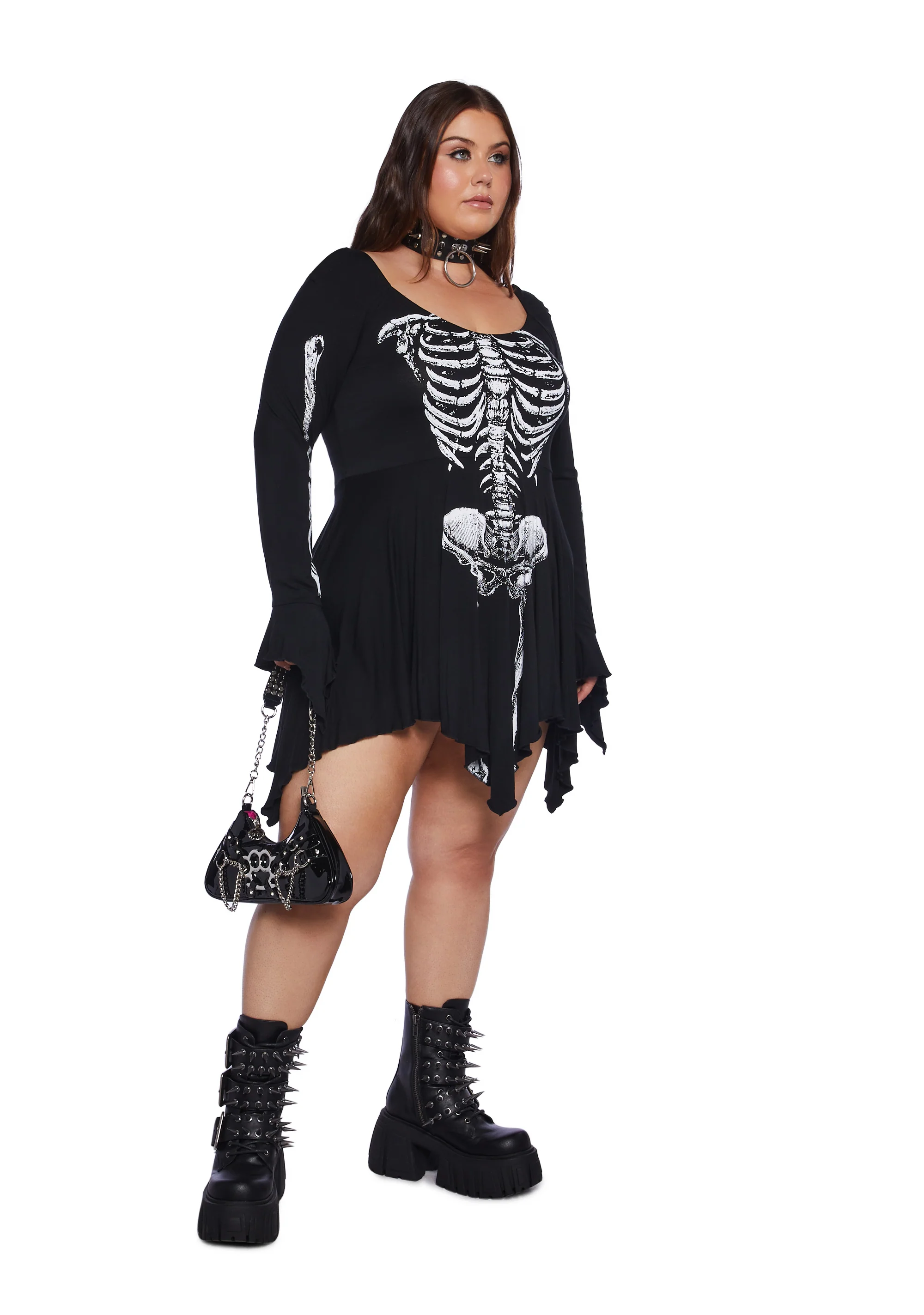 Plus Midnight Haunt Mini Dress - Image 2