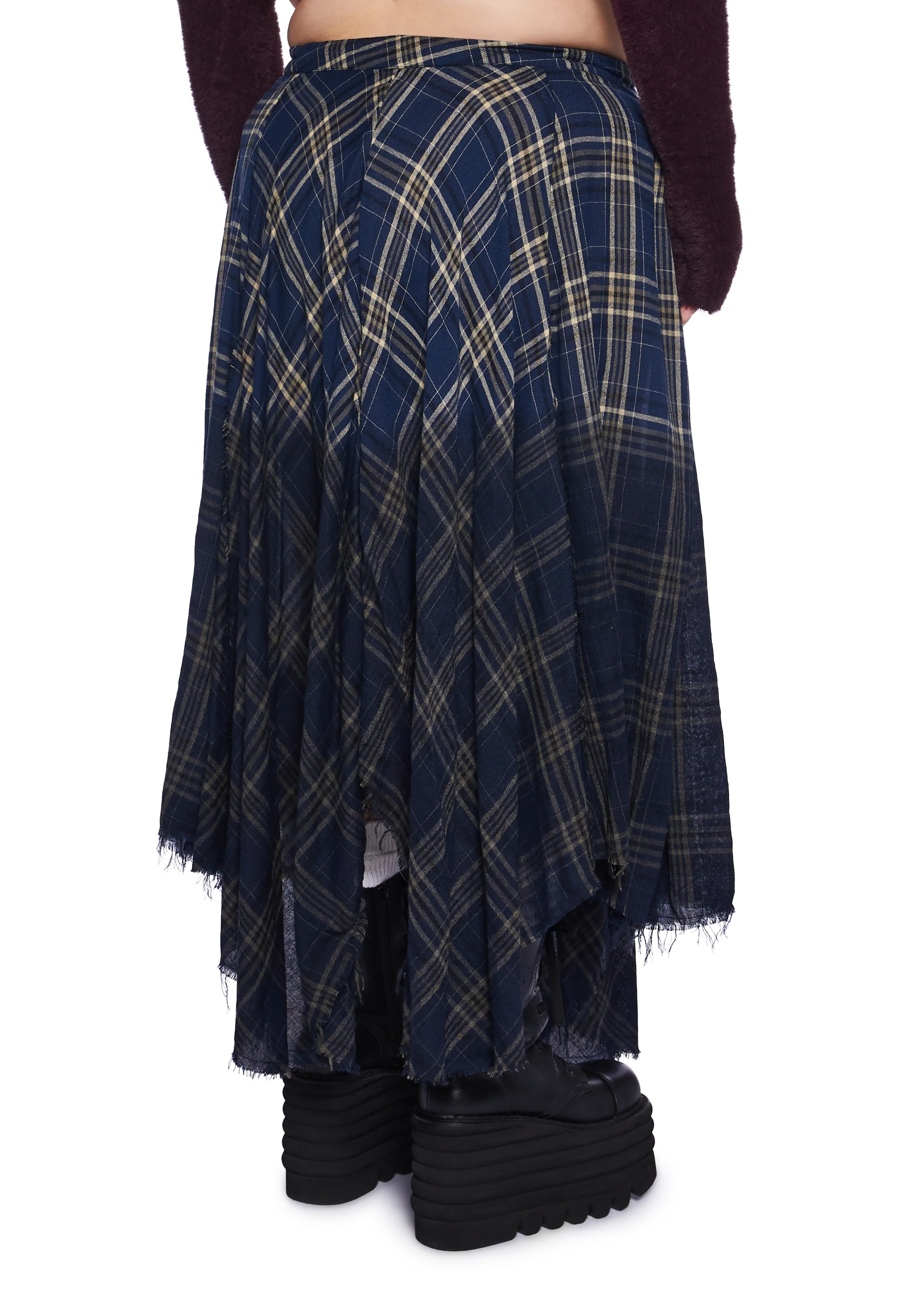Plus Model Approved Maxi Skirt - Blue - Image 4