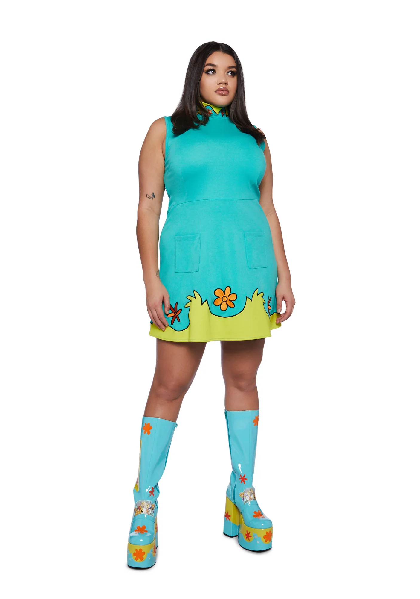 Plus Mystery Machine Mini Dress - Image 2