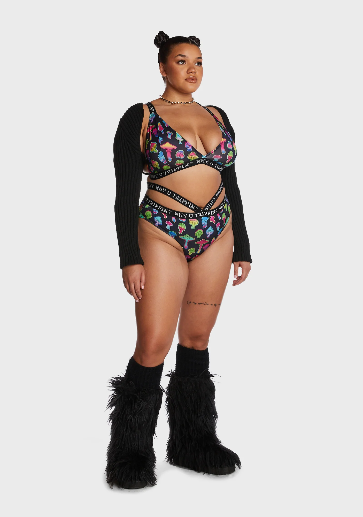 Plus Mystic Mirage Lingerie Set - Image 5