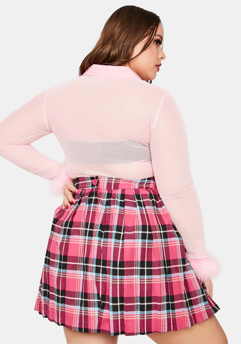 Plus Never Too Late Mini Skirt - Image 4