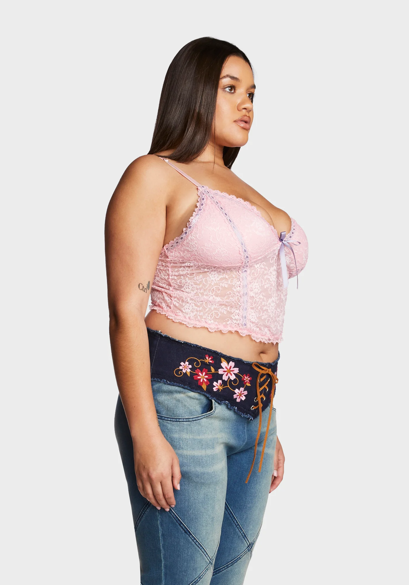 Plus New Morning Cami Top - Pink - Image 3
