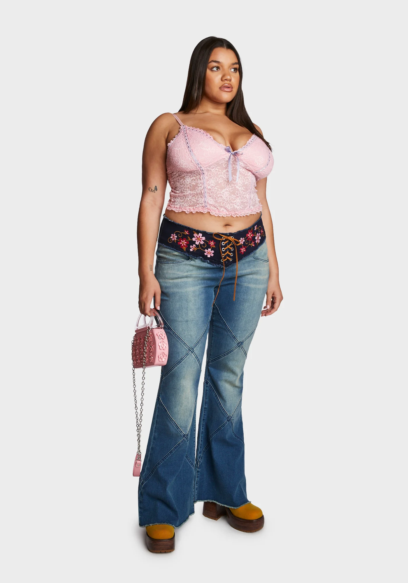 Plus New Morning Cami Top - Pink - Image 5