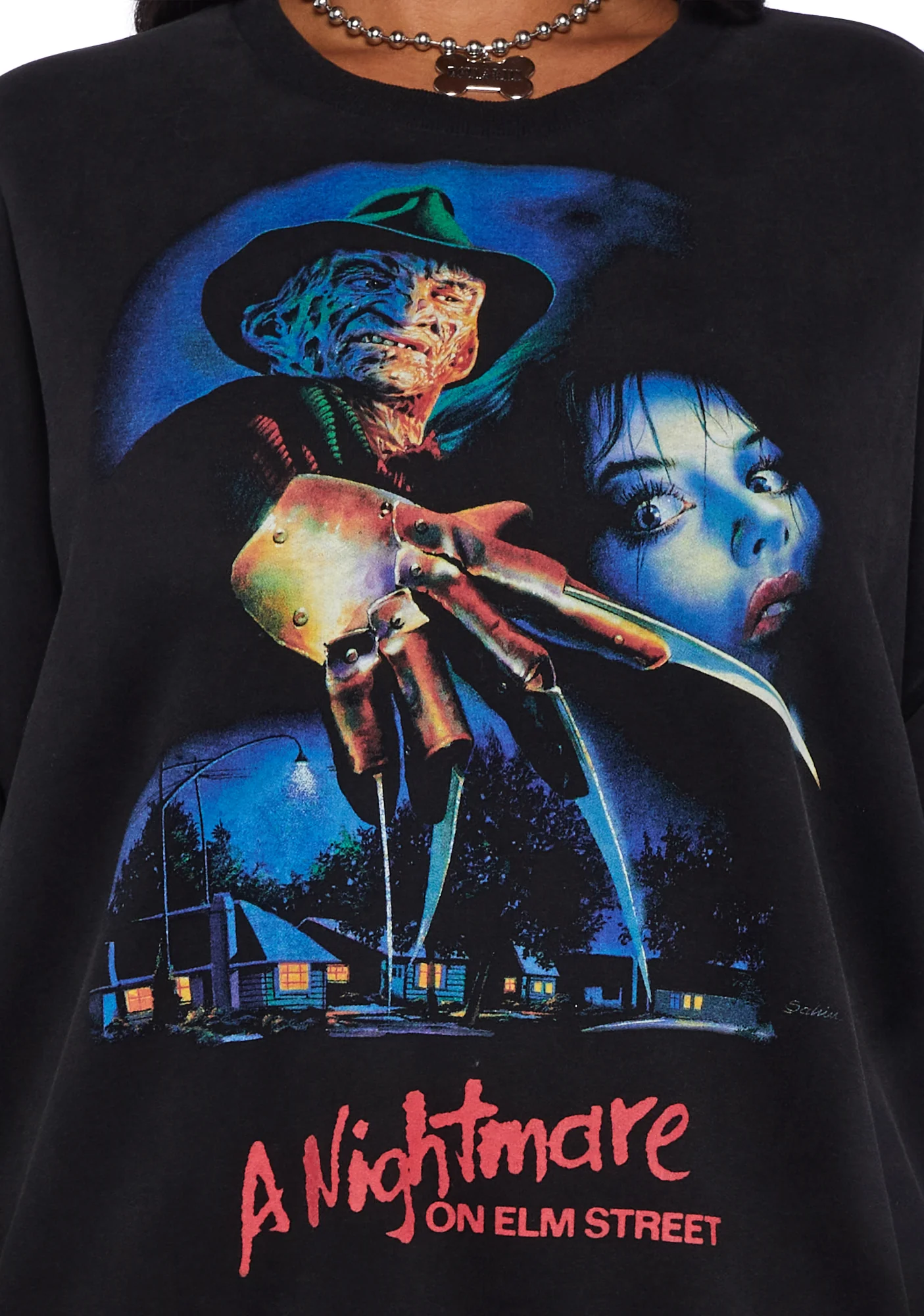 Plus New Nightmares Oversized Sweatshirt - Image 5