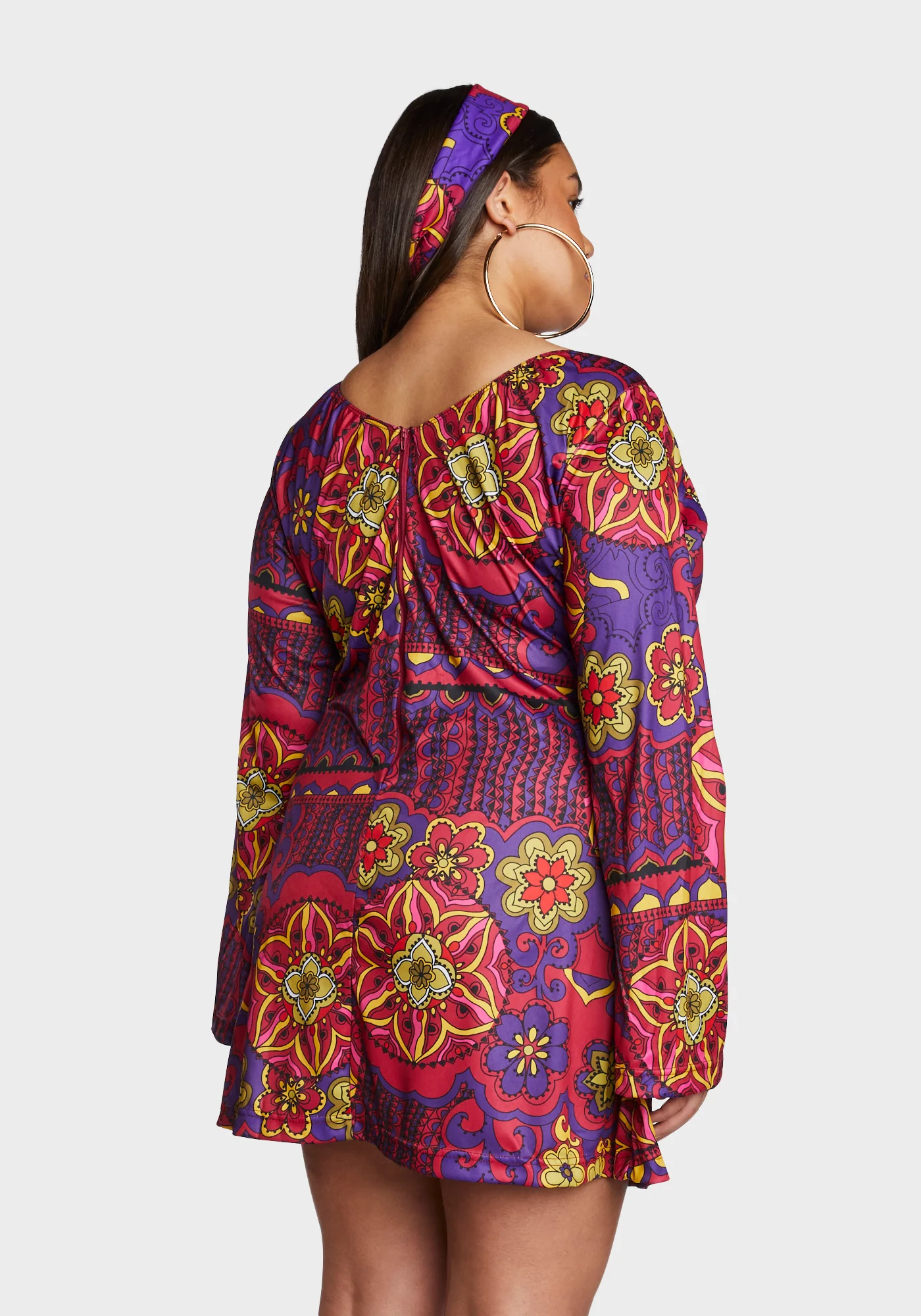 Plus Peace And Love Hippie Costume - Image 4