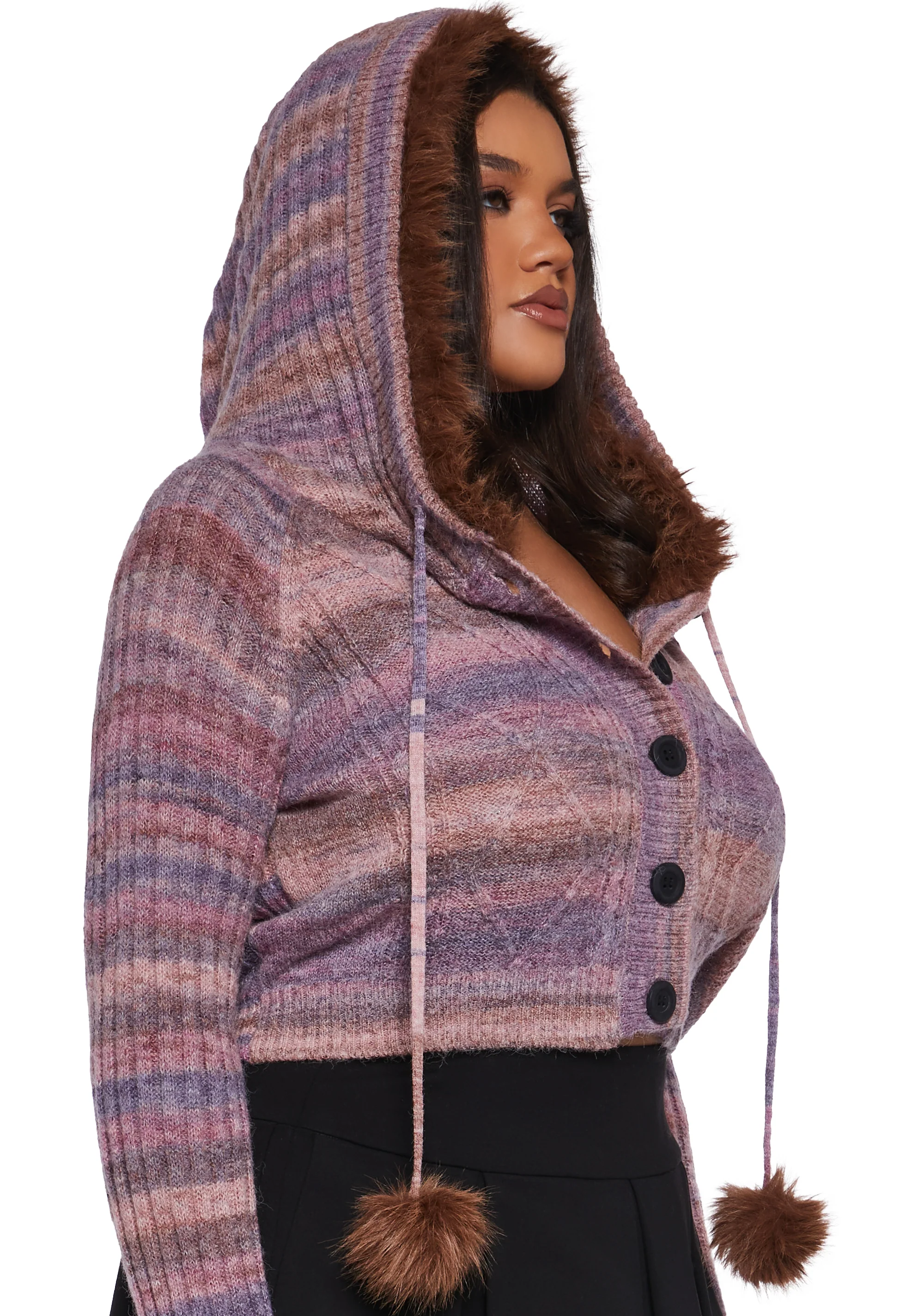 Plus Punky Pop Knit Cardigan - Image 5