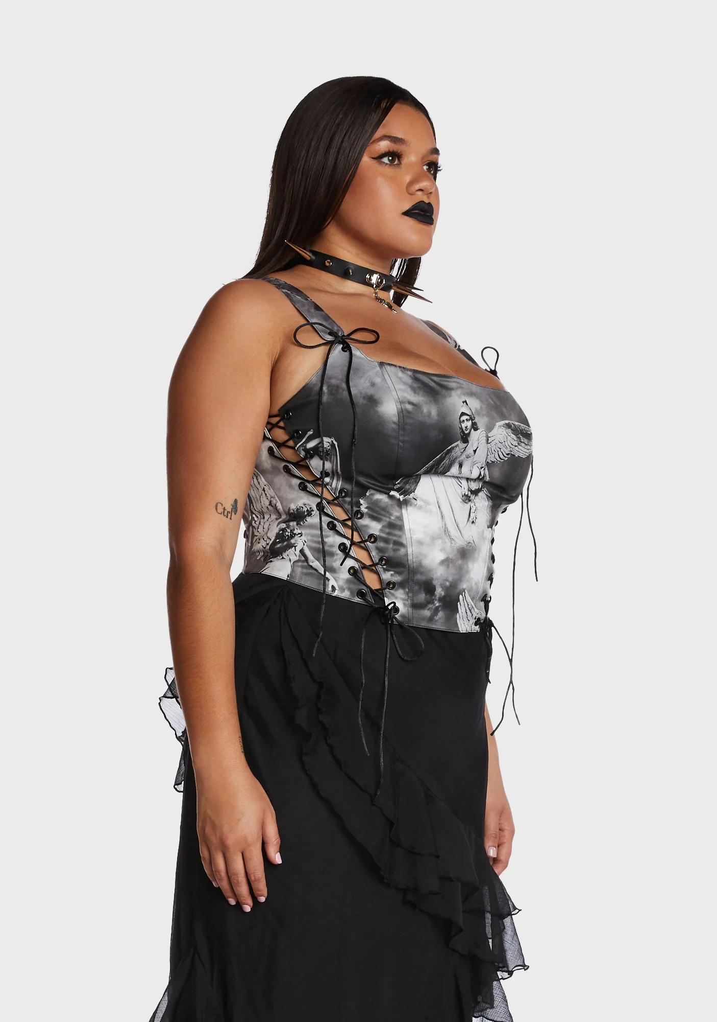 Plus Revenant Faces Bustier Top - Image 3