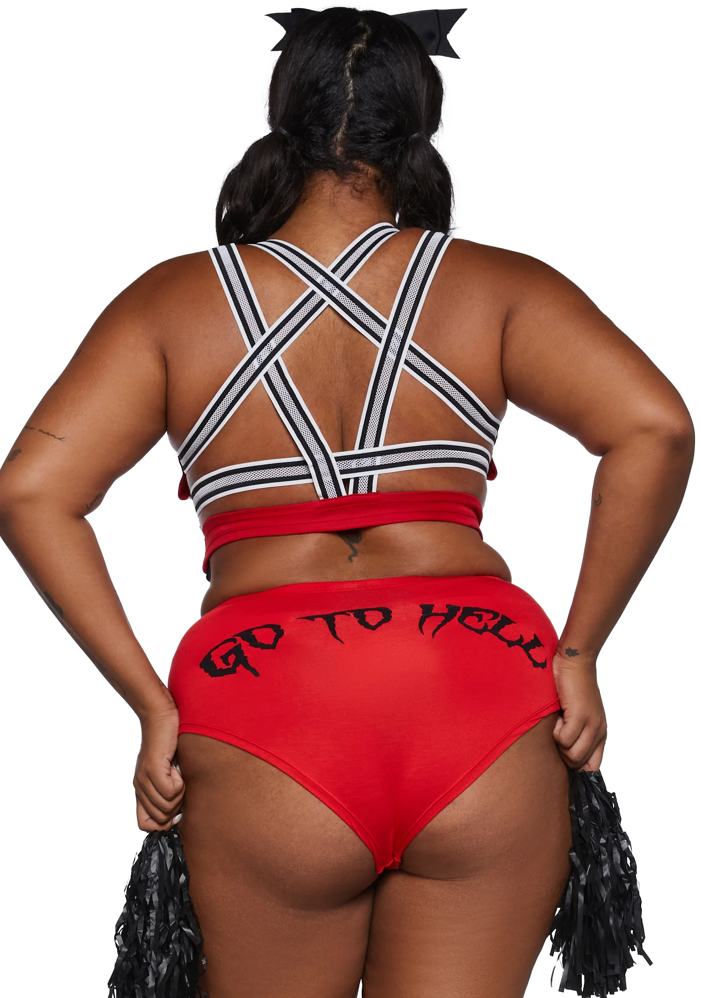 Plus Satan's Cheerleader Costume Set - Image 10