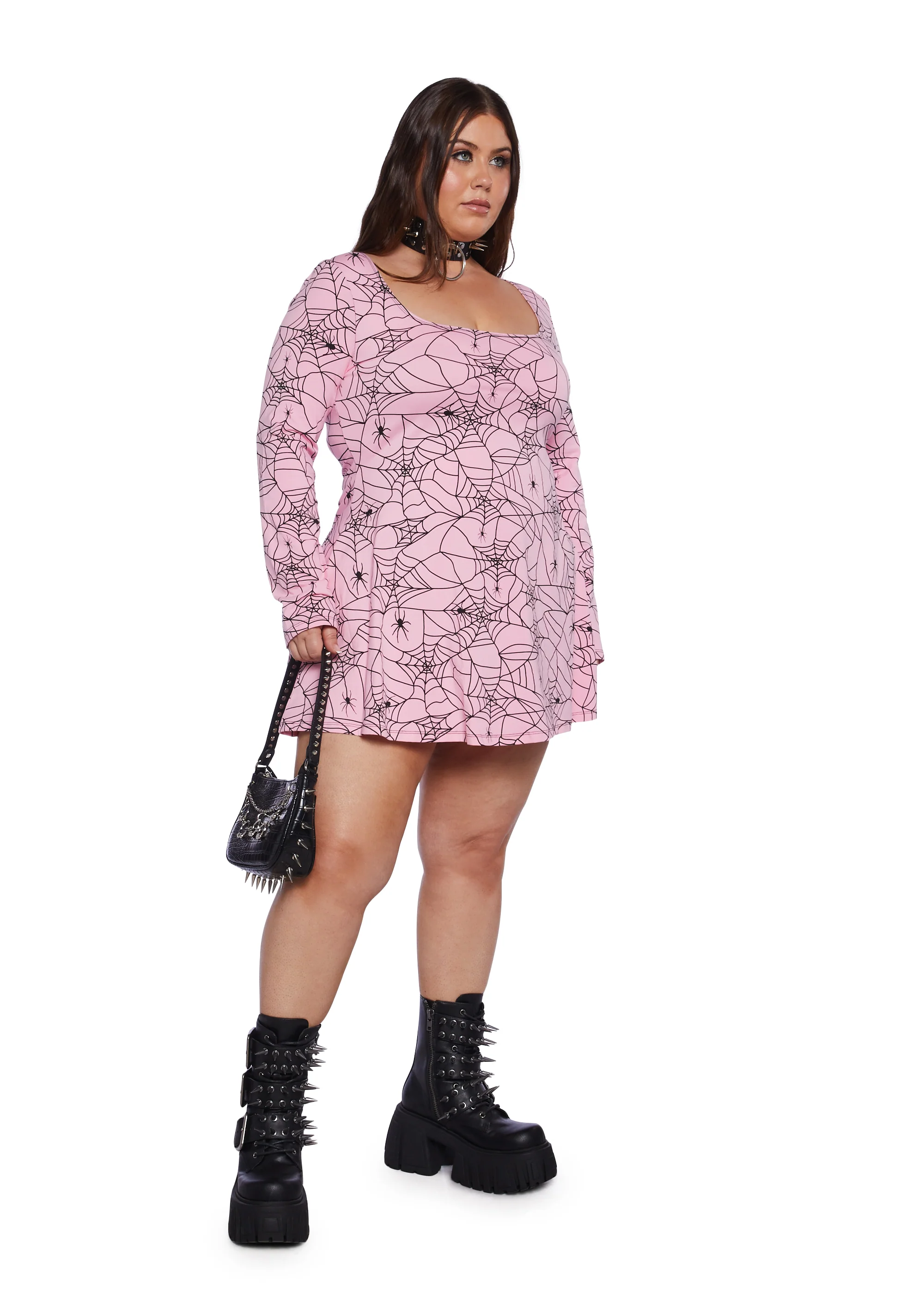Plus Webbed Whimsy Mini Dress - Image 2