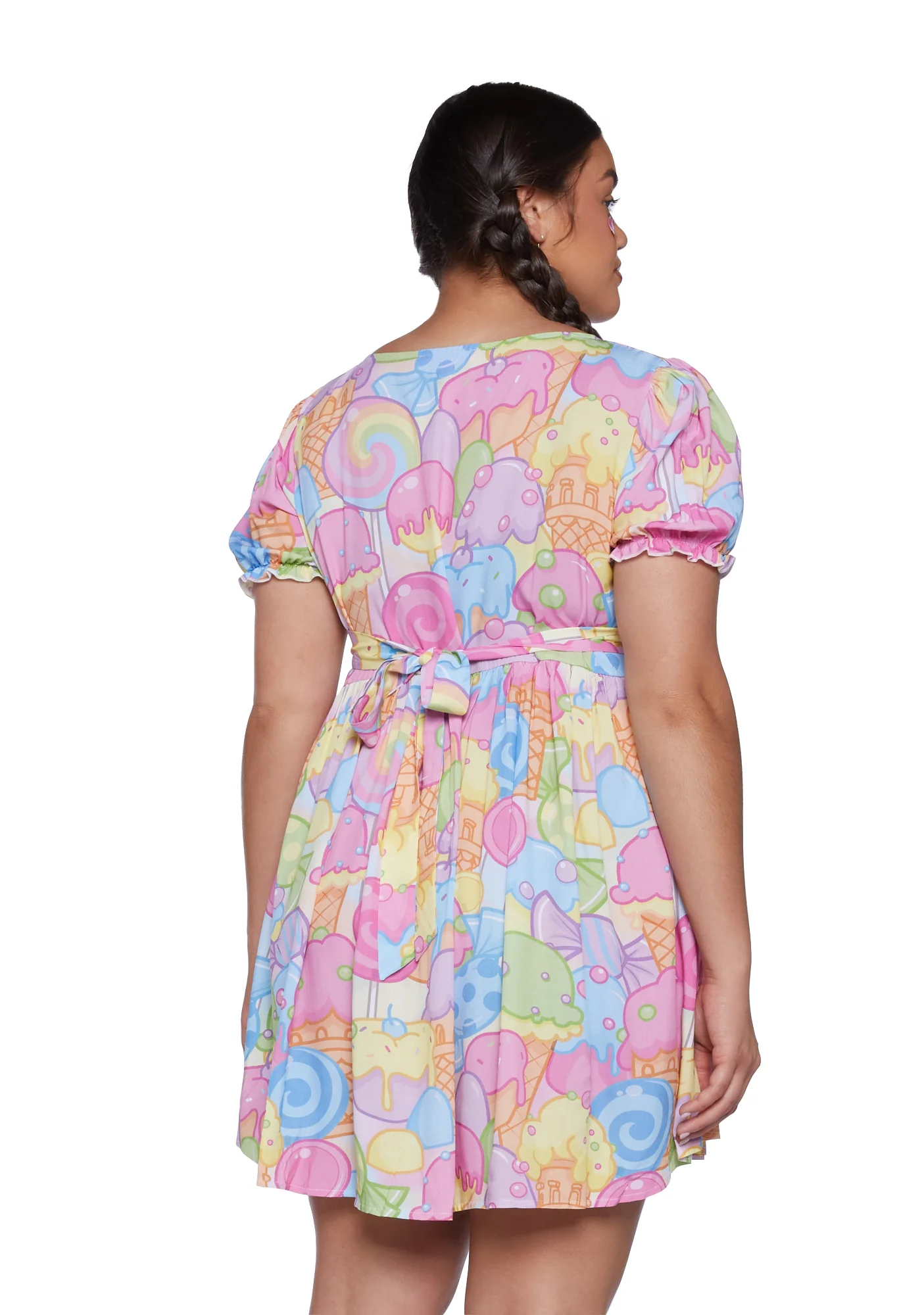 Plus Sugar Rush Mini Dress - Image 4