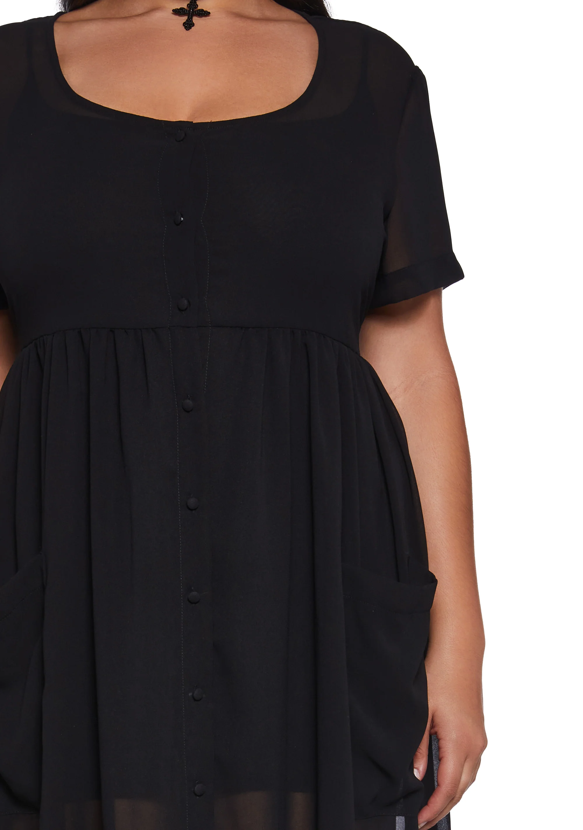 Plus Supernatural Rituals Sheer Maxi Dress - Image 2