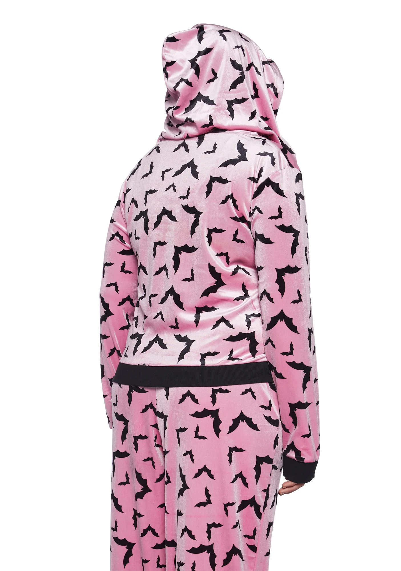 Plus Sweet Bat Behavior Cropped Hoodie - Image 4