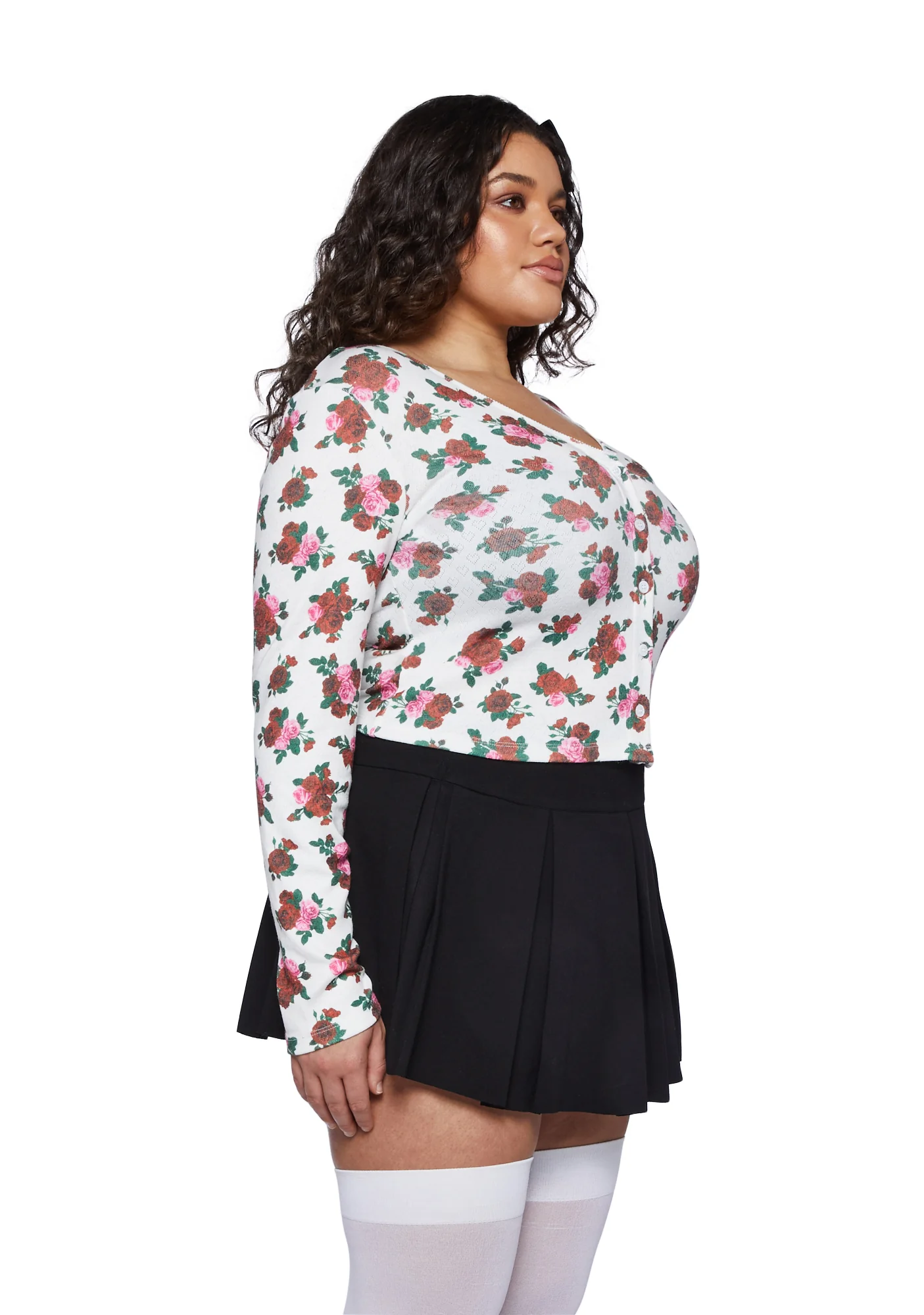 Plus Tender Romance Knit Cardigan - Image 3
