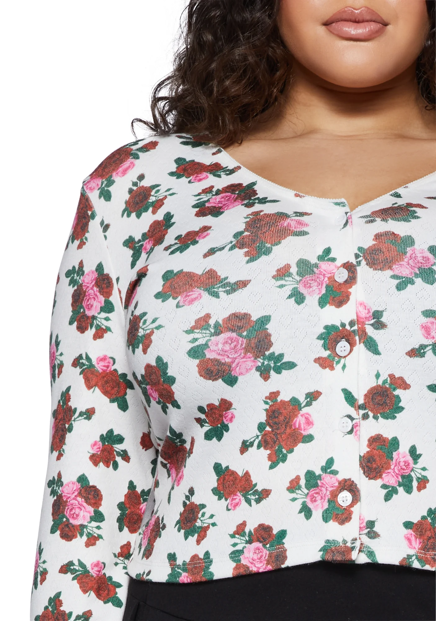 Plus Tender Romance Knit Cardigan - Image 5