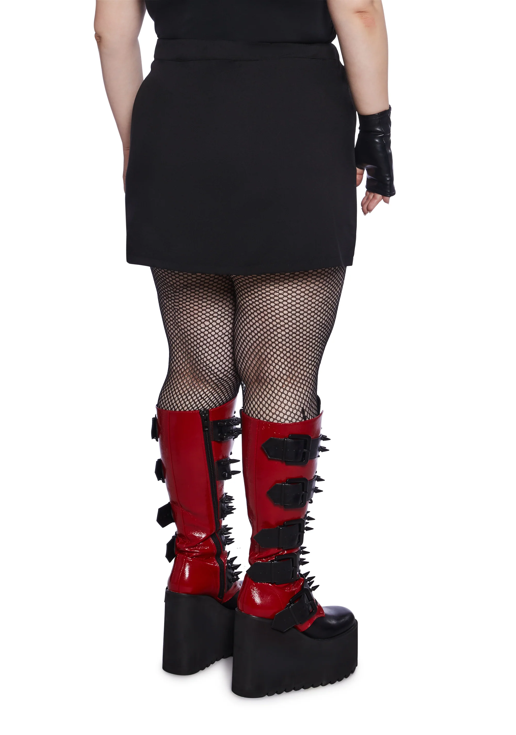Plus Twilight Doom Mini Skirt - Black - Image 4