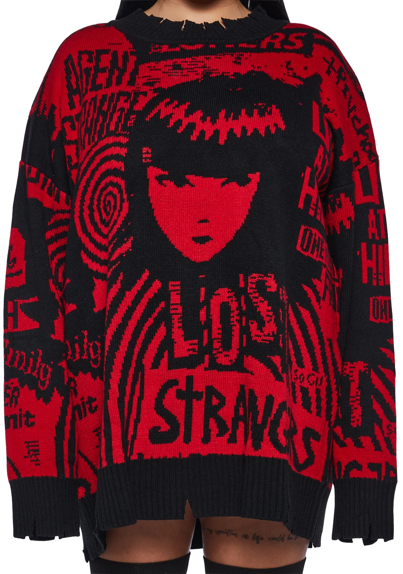 Plus Underground Rockstar Intarsia Sweater - Image 5