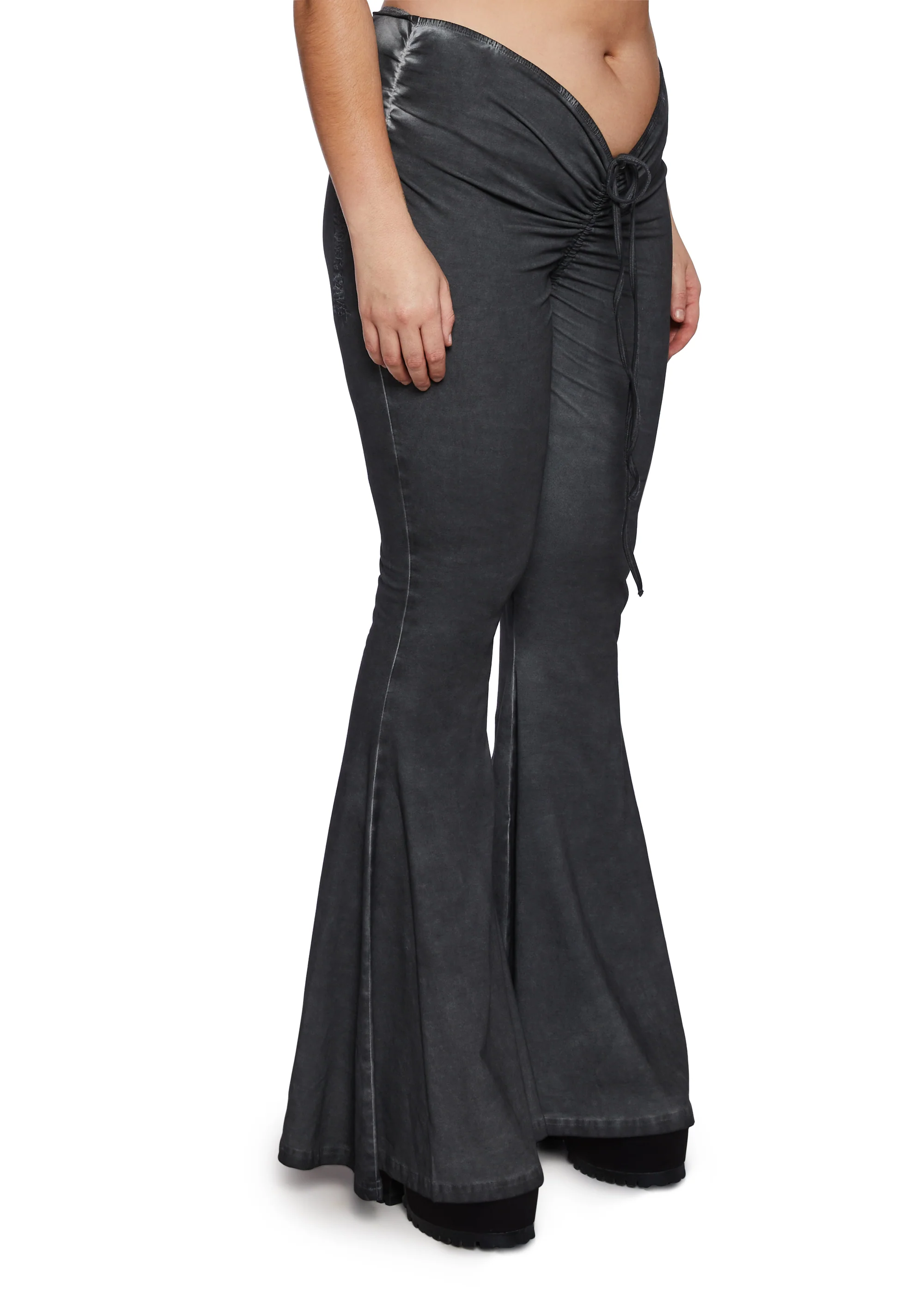 Plus Reverb V-Cut Washed Bell Bottoms - Image 3