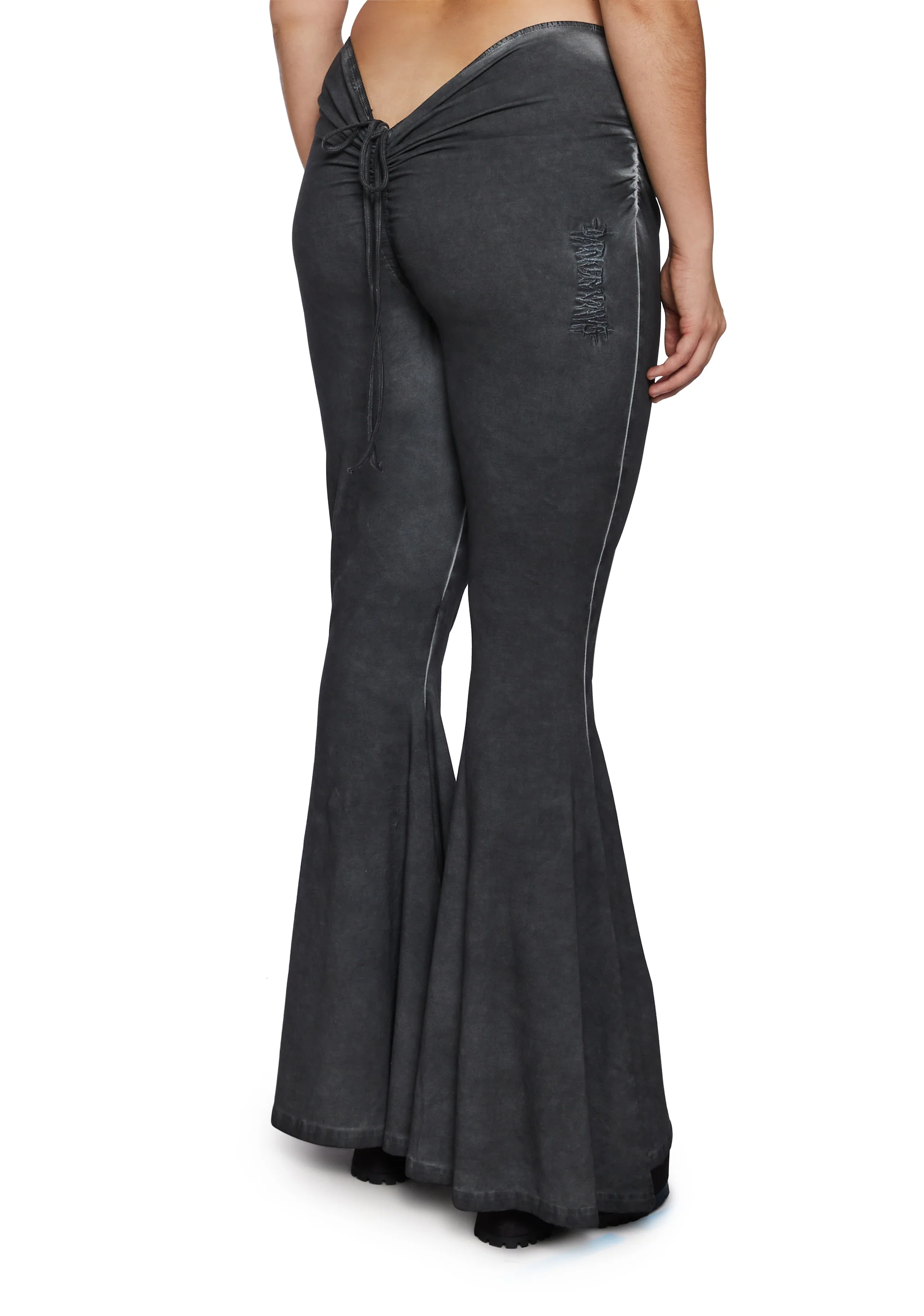 Plus Reverb V-Cut Washed Bell Bottoms - Image 4