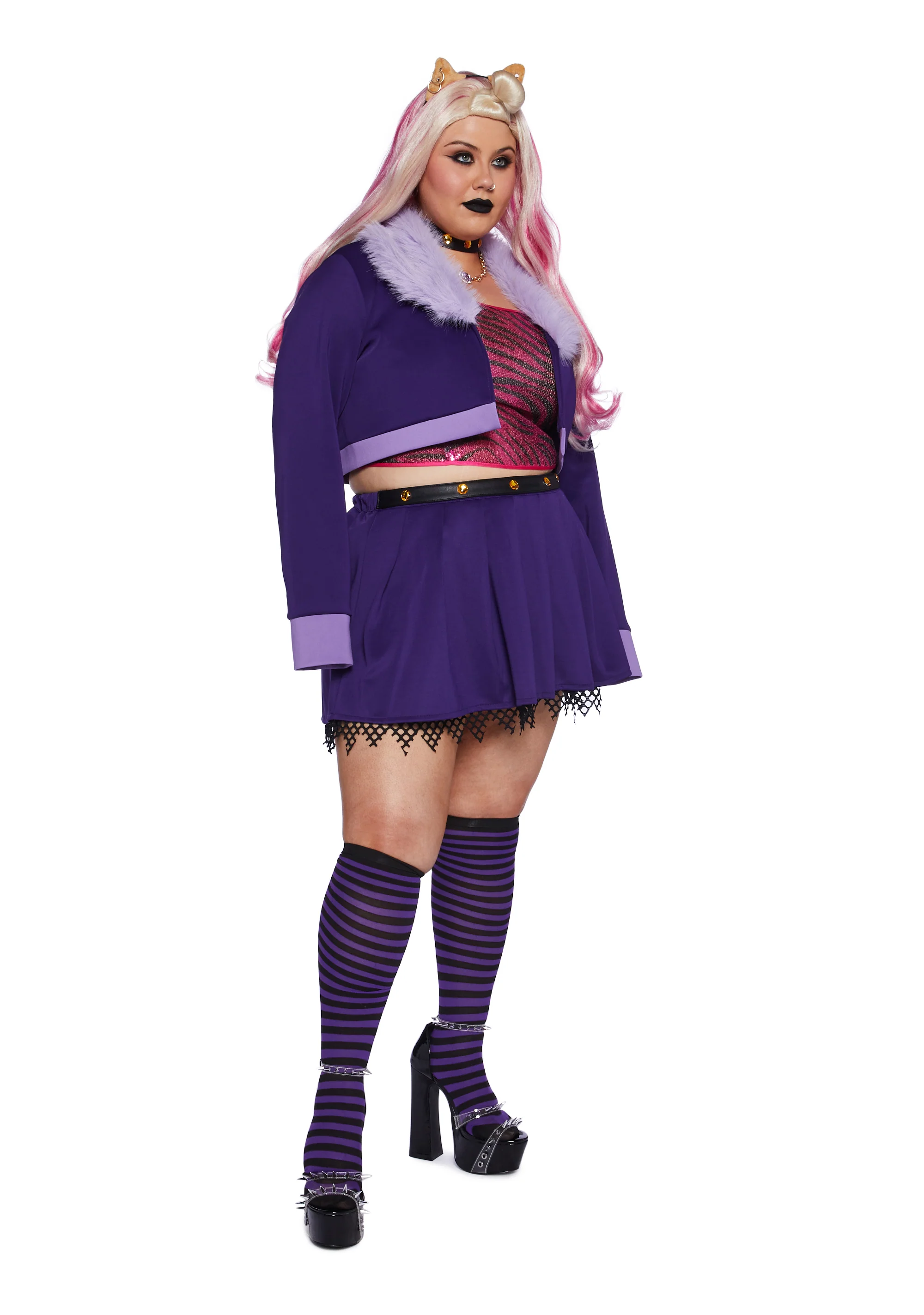 Plus Werewolf High School Student Premium Costume And Wig Set - Image 5