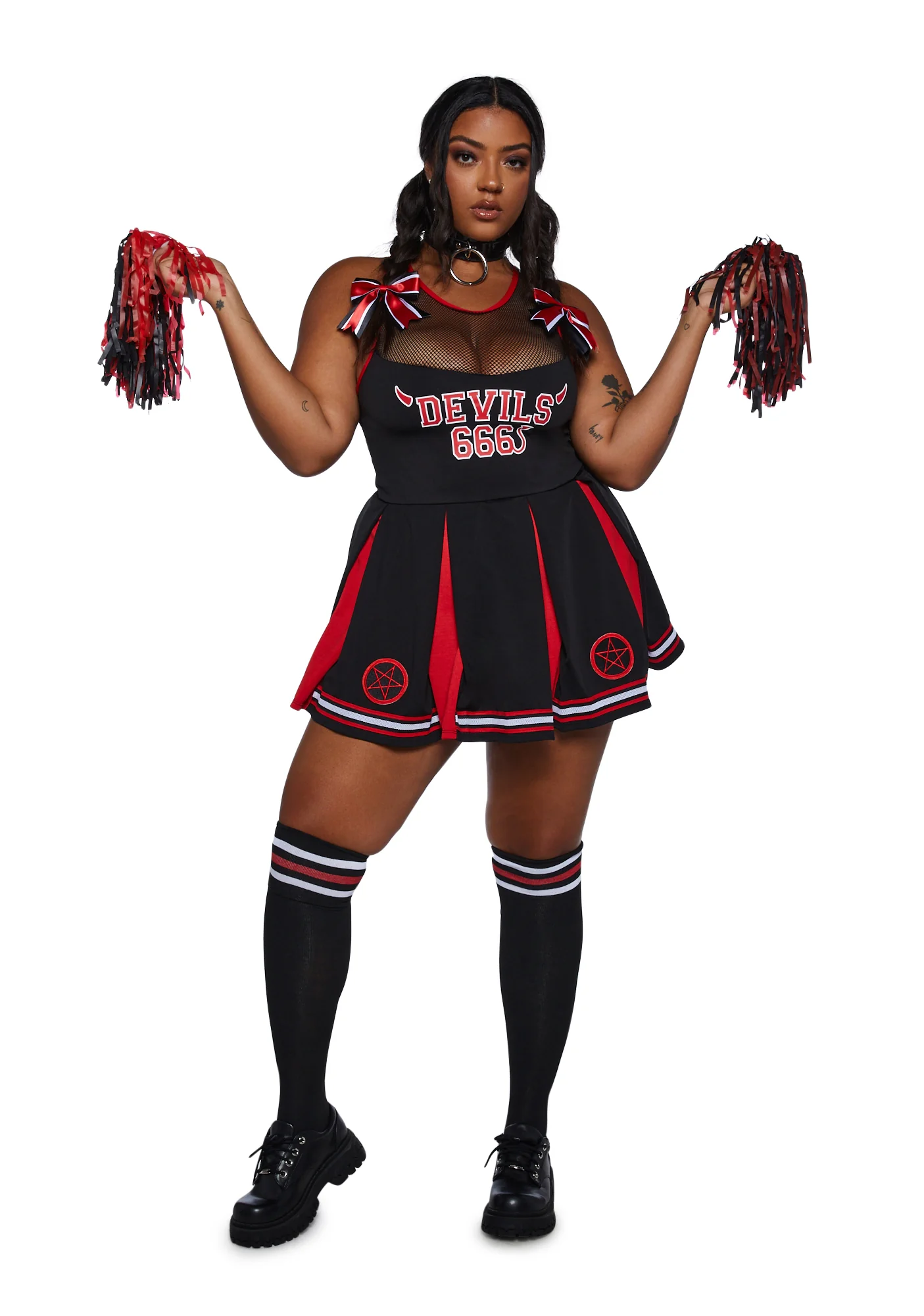 Plus Wicked Plays Cheerleader Costume - Image 2