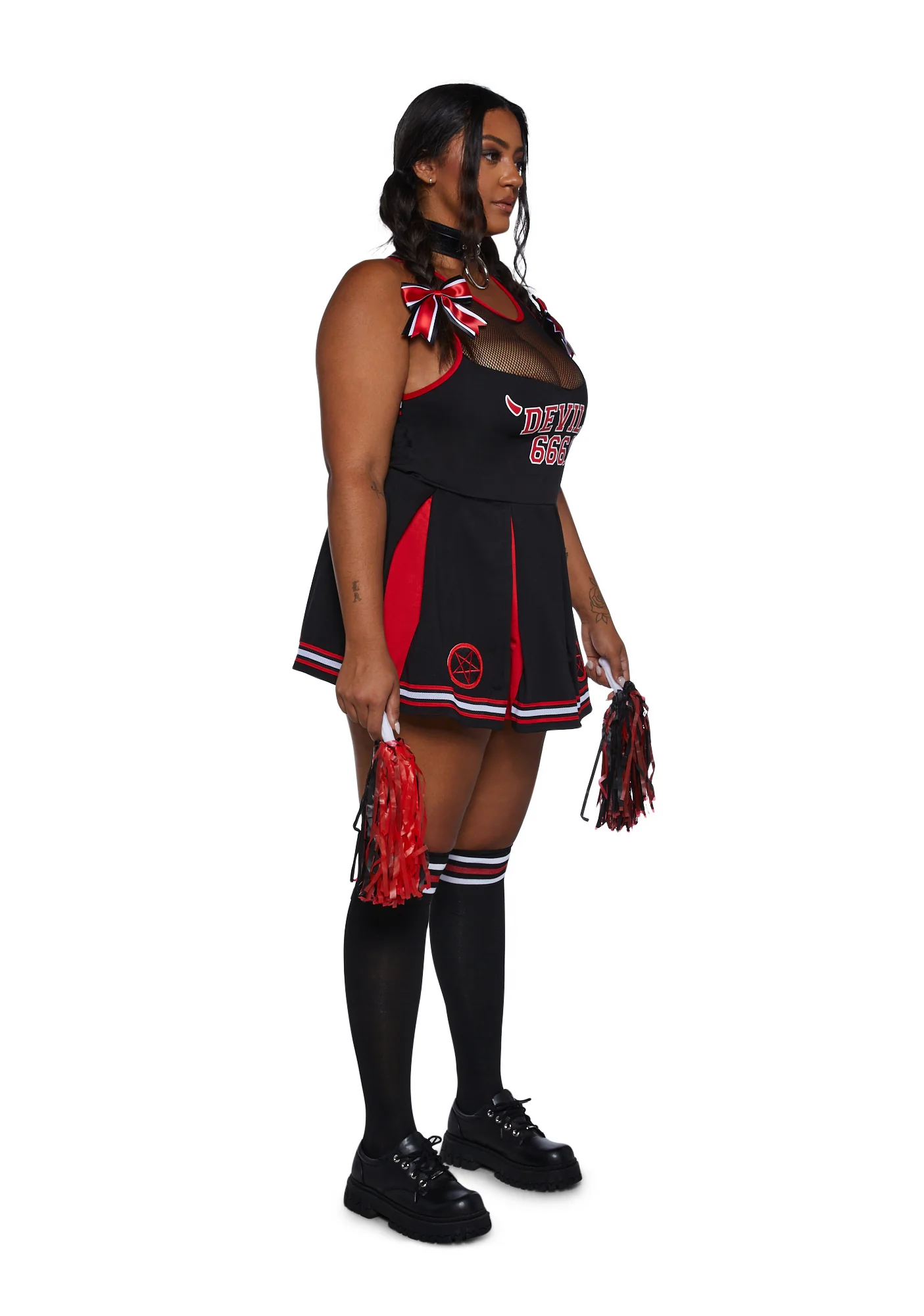Plus Wicked Plays Cheerleader Costume - Image 3