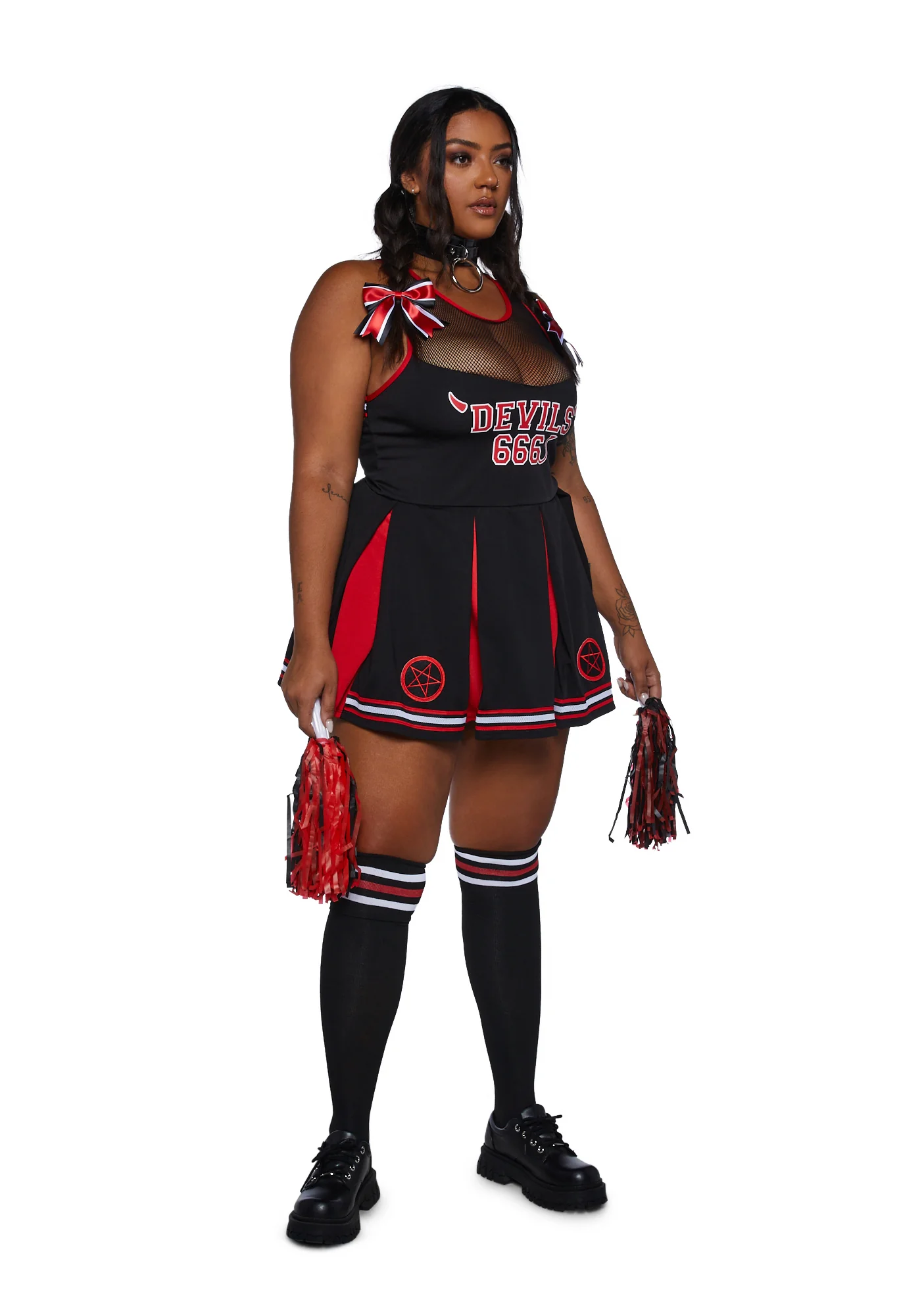 Plus Wicked Plays Cheerleader Costume - Image 5