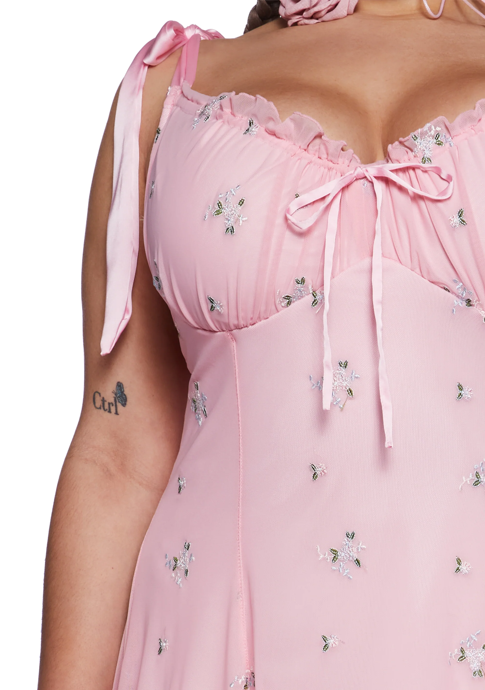 Plus Wildflower Fables Mini Dress - Pink - Image 5