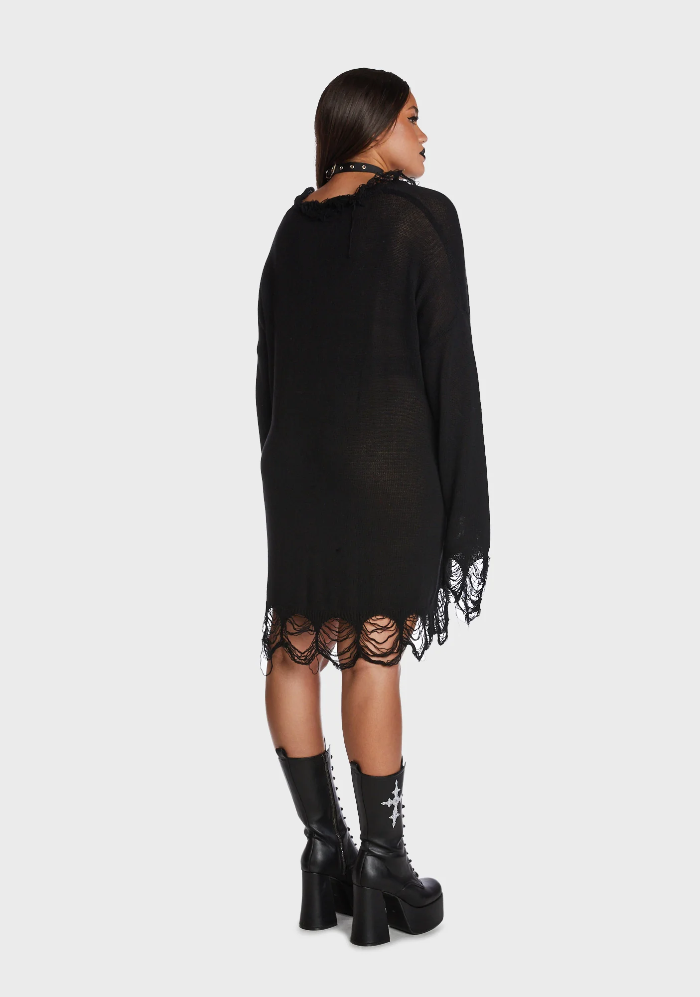 Plus Winged Defeat Oversized Sweater - Image 4