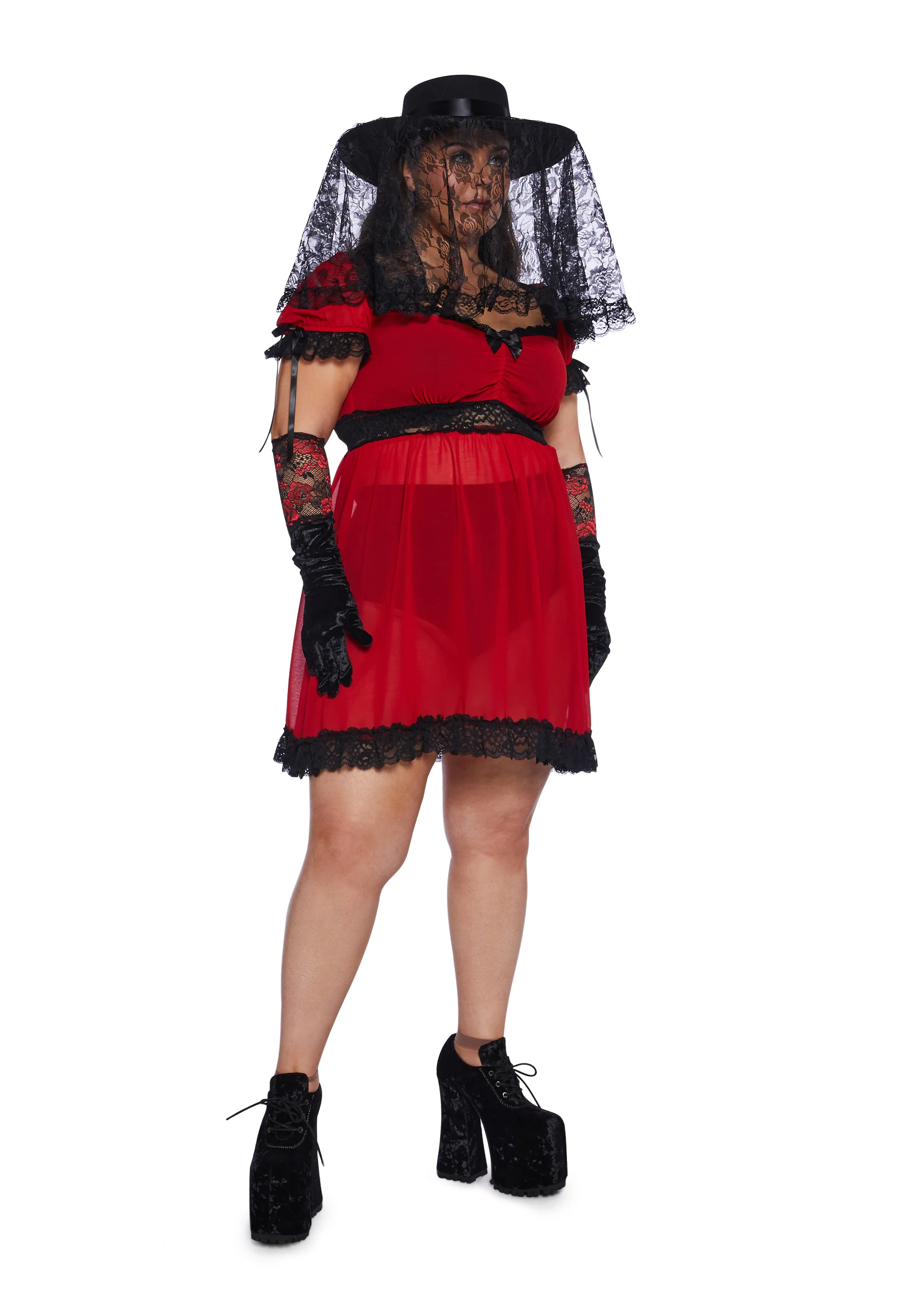 Plus Wonder Wheel Dreams Mini Dress - Image 2