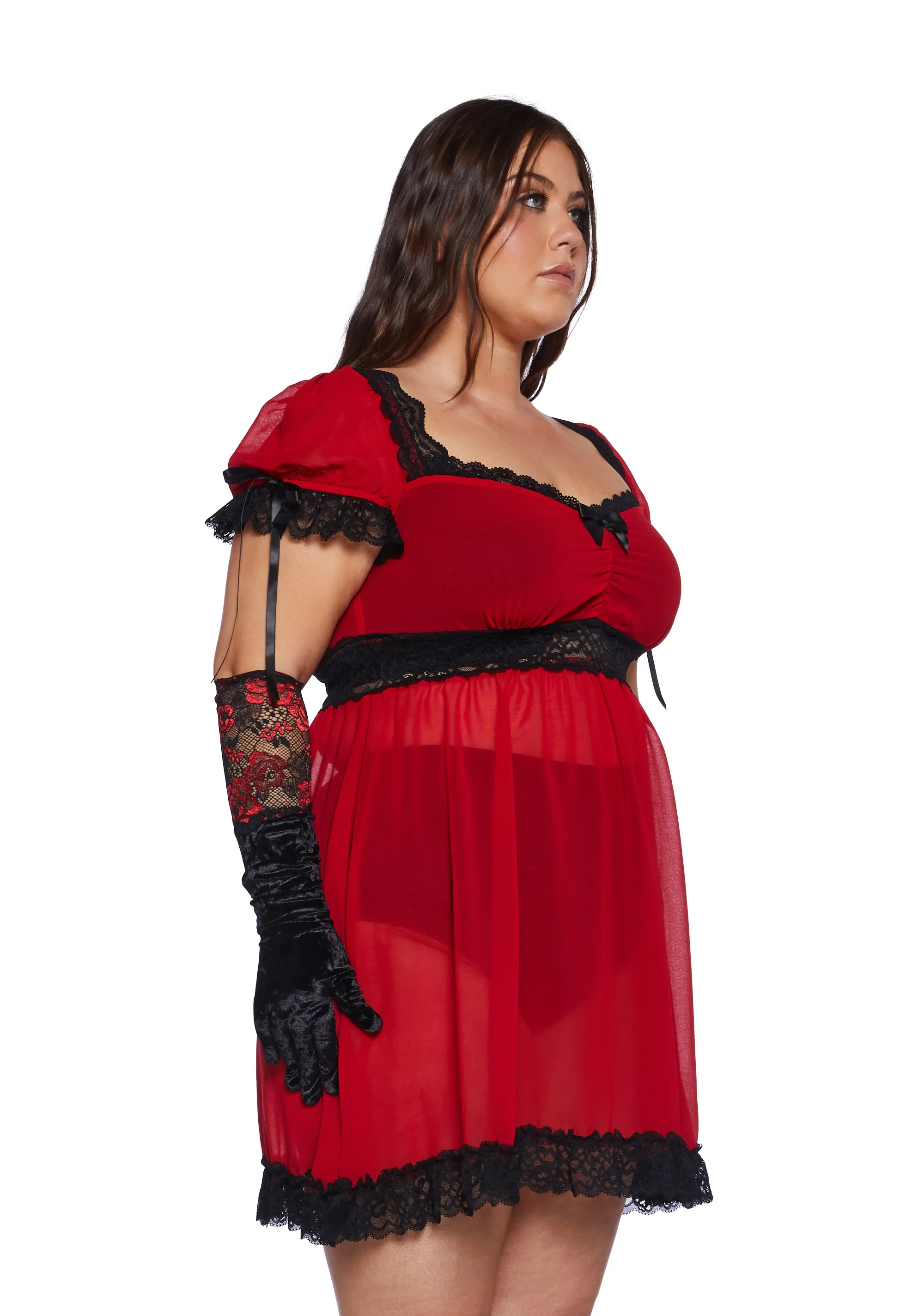 Plus Wonder Wheel Dreams Mini Dress - Image 4
