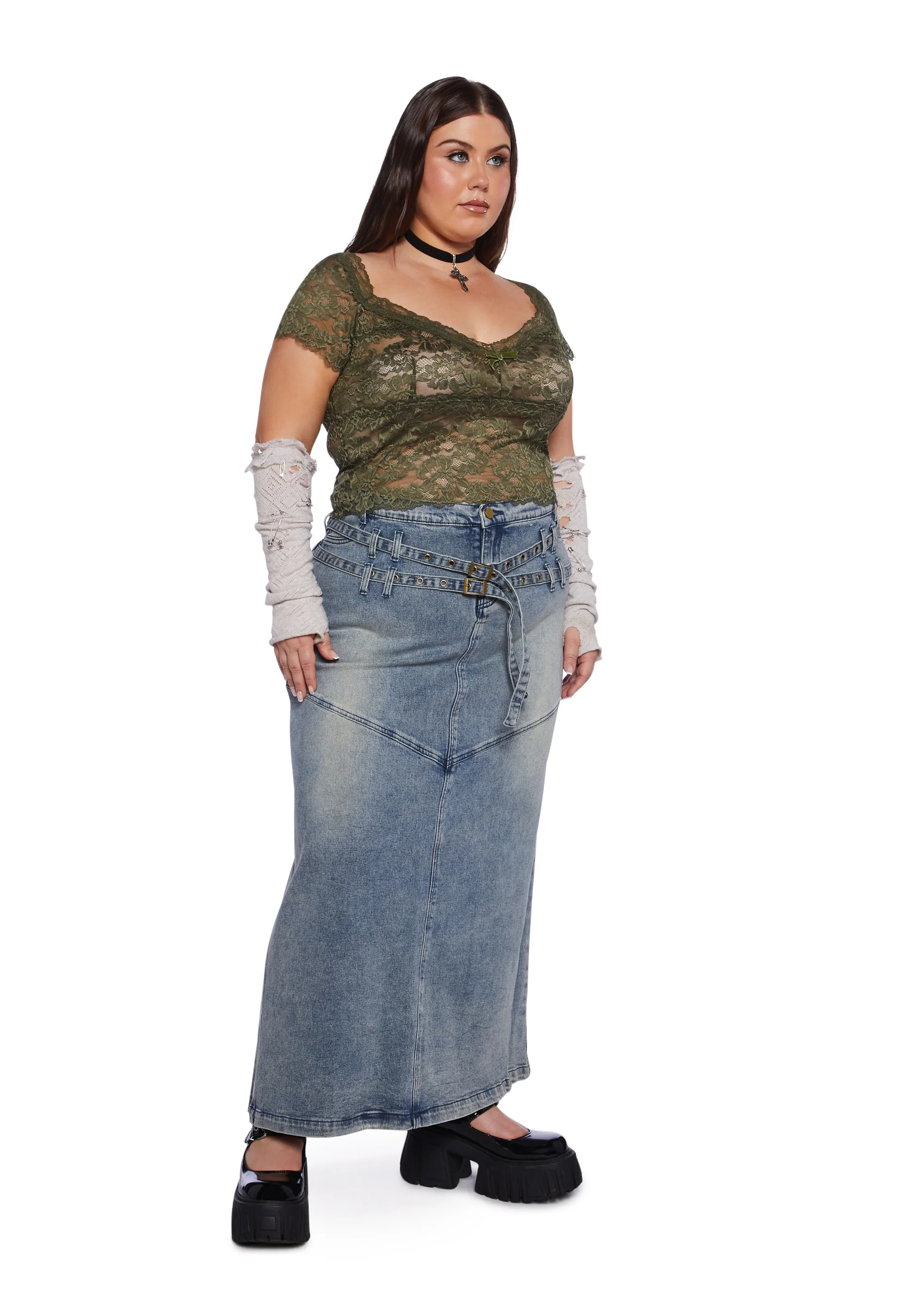 Plus Worry Less Maxi Skirt - Image 2