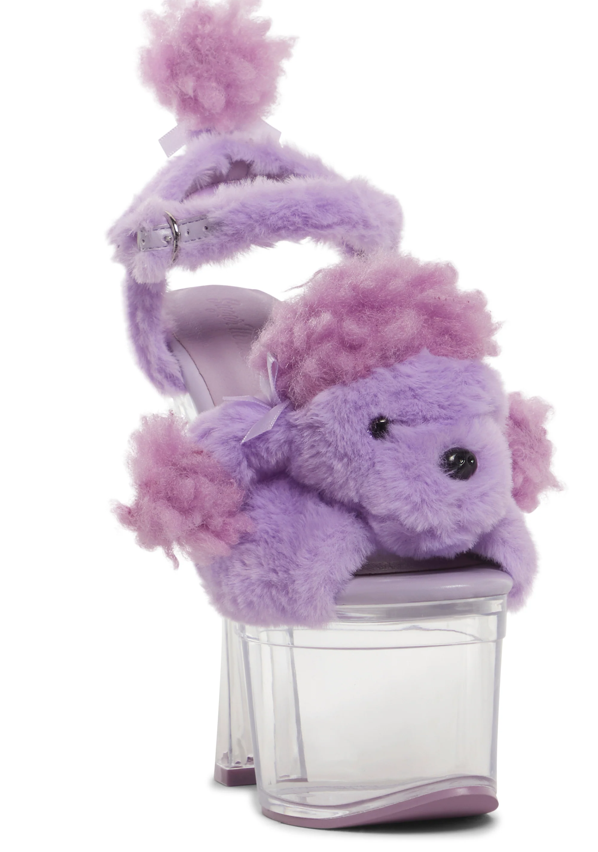 Plush Paws Platform Heels - Purple - Image 2