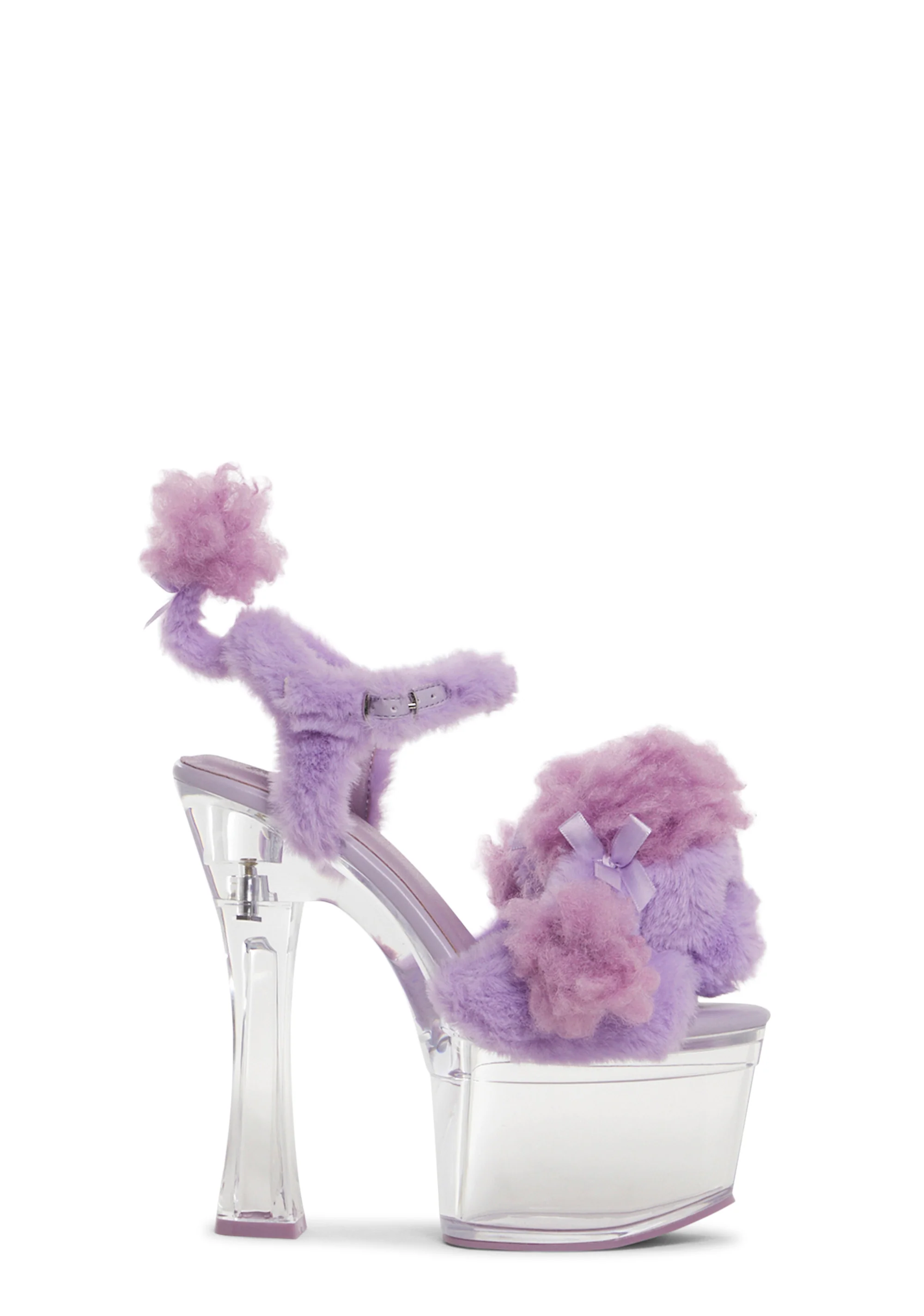 Plush Paws Platform Heels - Purple - Image 3